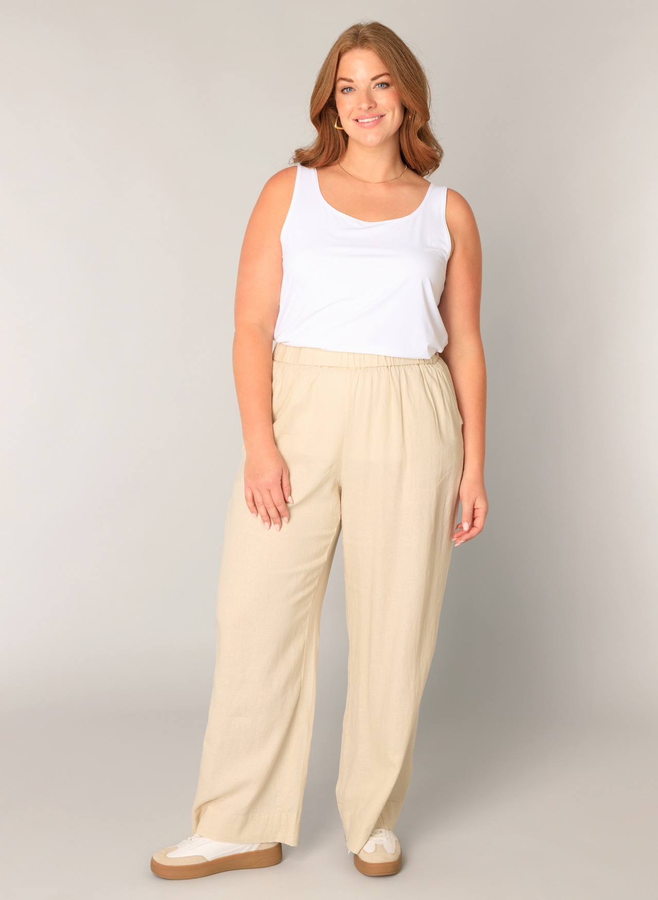 Base Level Curvy Leinenhose »Yula«  Große Größen