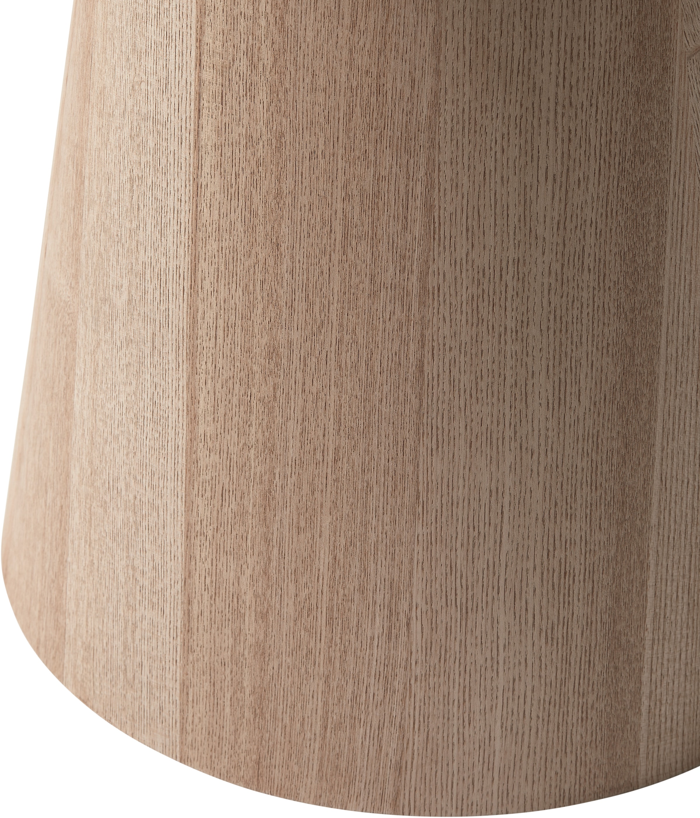 WOOOD Beistelltisch »Maud aus lackiertem MDF mit konischem Standfuß Ø45x50 cm« Tragkraft 15 kg, glatte Oberfläche durch Pressholzfaserplatte