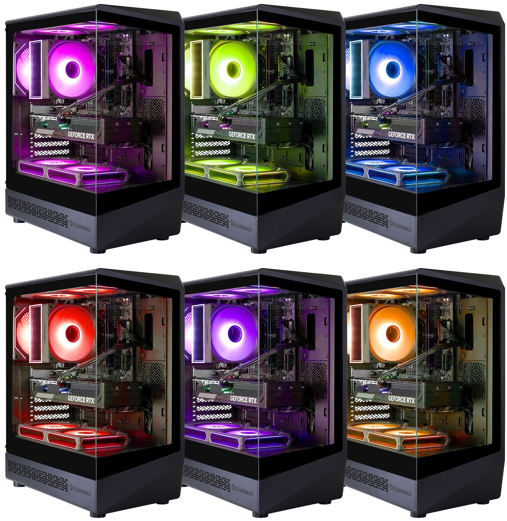 GAMEMAX Gaming-PC-Komplettsystem »GigaDeal VISTA COC AB 2791 Ryzen 5 7500F 16GB DDR5 1TB SSD RTX 5070« 32 ″ AMD Ryzen 5 GeForce RTX™ 5070 16 GB RAM 1.000 GB SSD Windows 11, DDR5 RAM + Gigabyte GS32QCA LED-Monitor Curved, 80 cm 32"