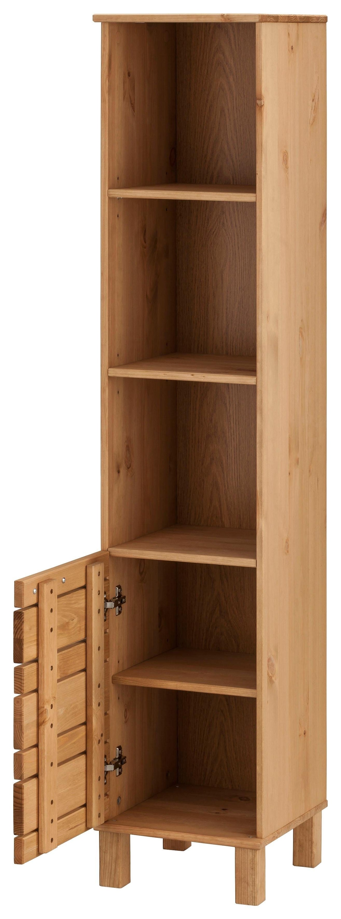 Home affaire Hochschrank »JOSIE«, Breite 30 cm, aus Massivholz, verstellbare Einlegeböden, Metallgriffe