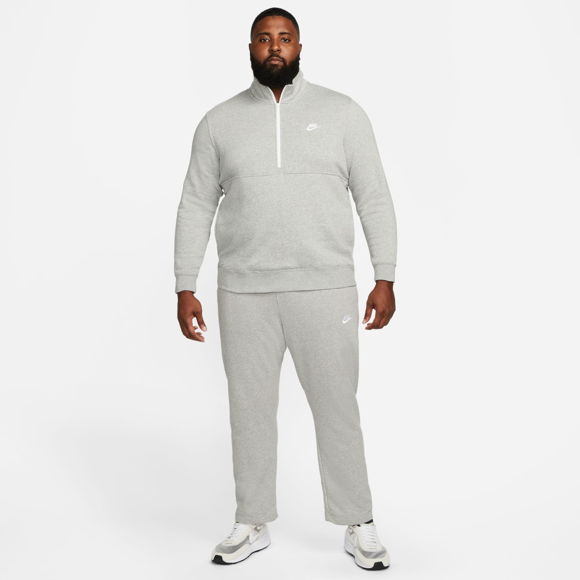 Nike Sportswear Sweatshirt »CLUB MEN'S BRUSHED-BACK 1/-ZIP PULLOVER«