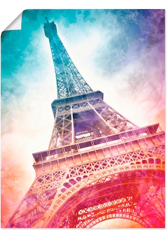Poster »Paris Eiffelturm II«, Gebäude, (1 St.)