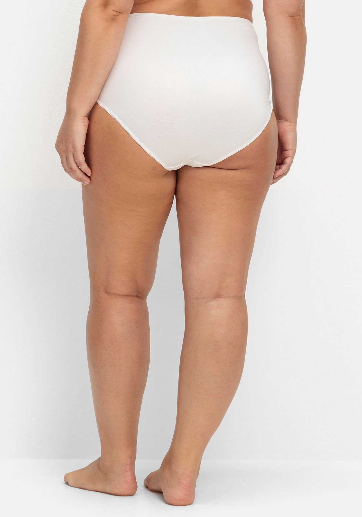 Sheego High-Waist-Slip »Taillenslip im 5er-Pack, mit hohem Beinausschnitt«