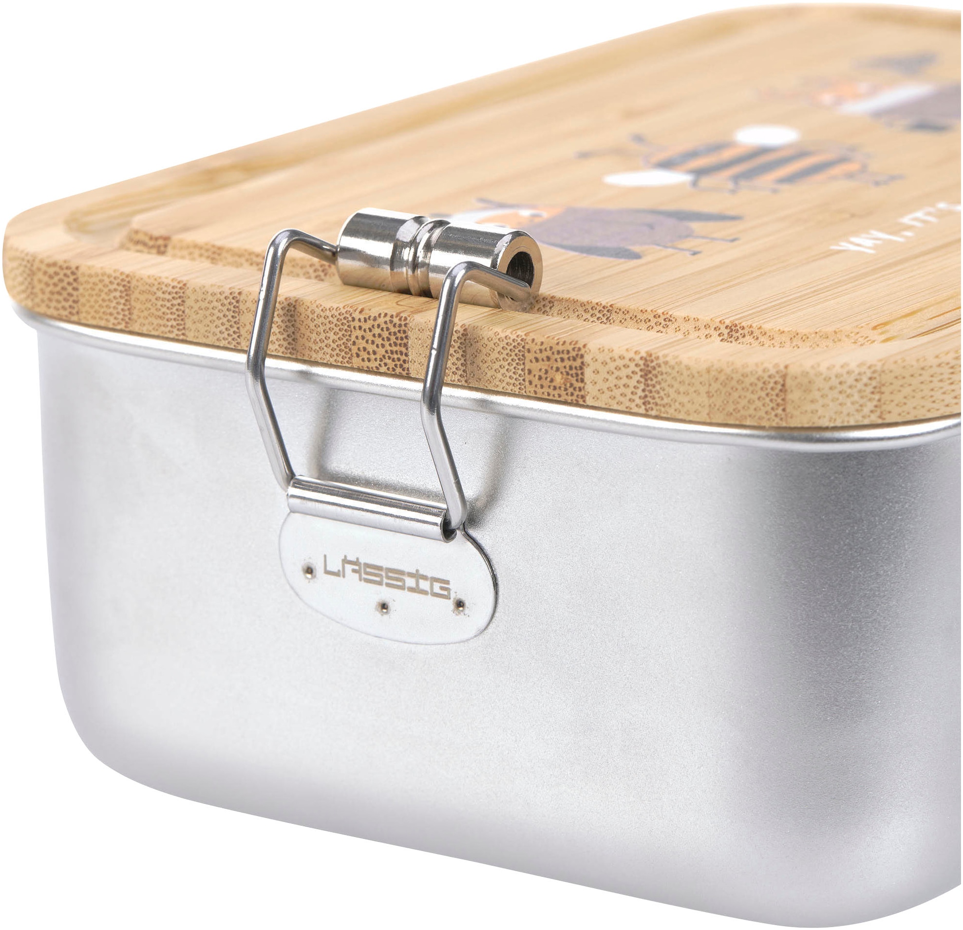 LÄSSIG Lunchbox »Bamboo Nature«, (1 tlg.), mit Holzdeckel