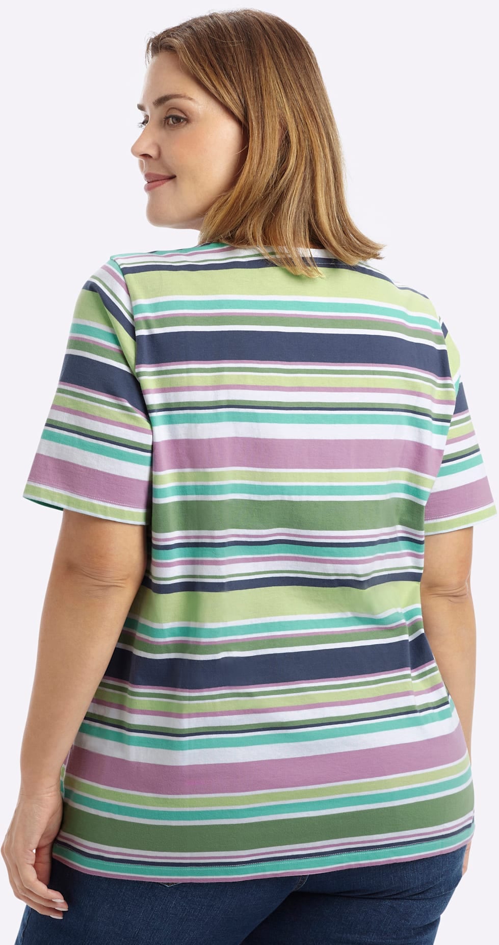 Sheego T-Shirt »Ringelshirt« 1