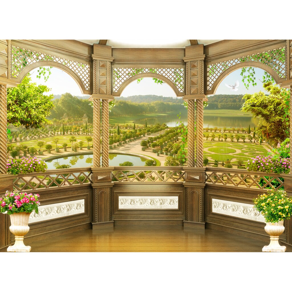 Papermoon Fototapete »Fresco Garden Terrace«