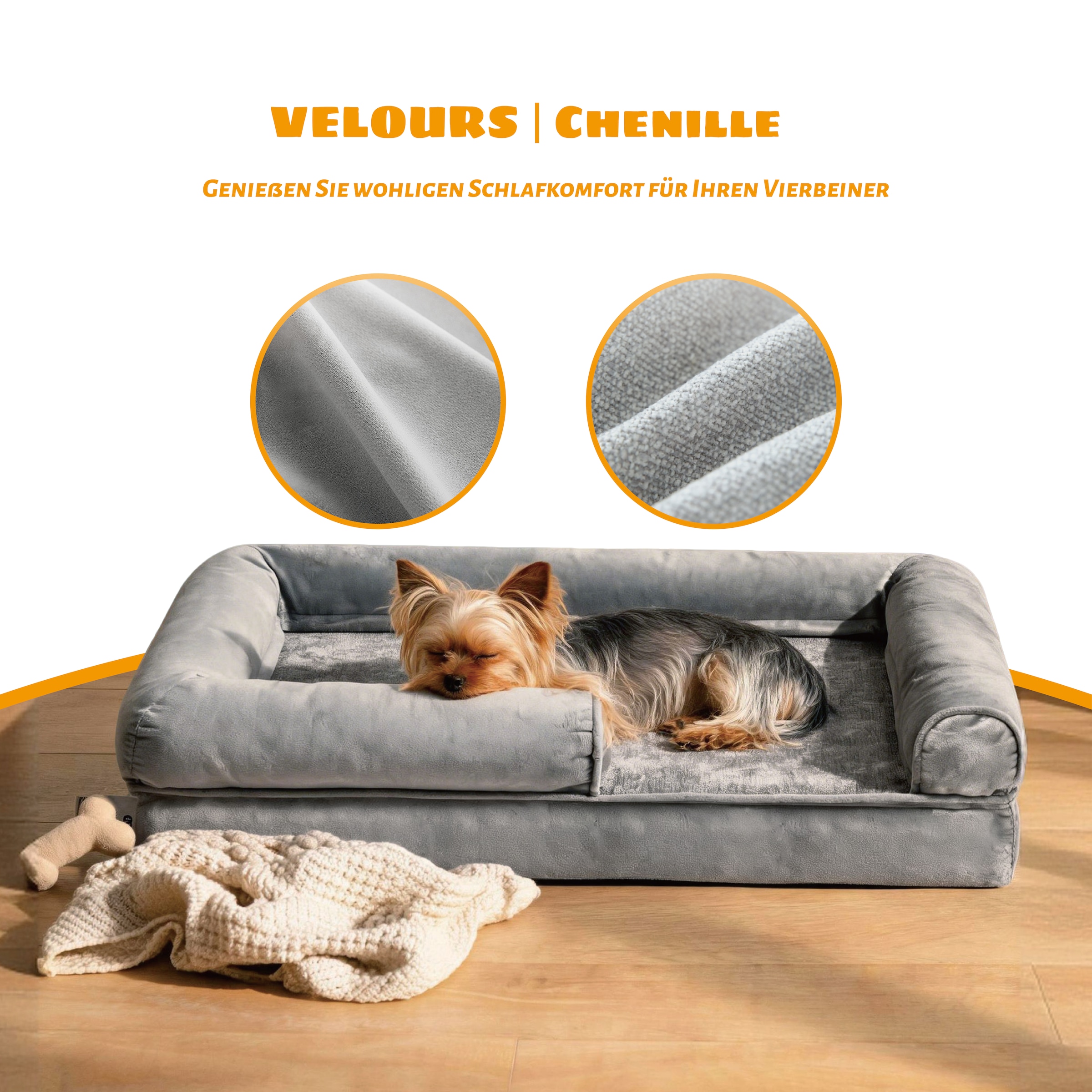 OTTO home Hundebett »Dreamy« Orthopädischer Komfort für erholsamen Schlaf