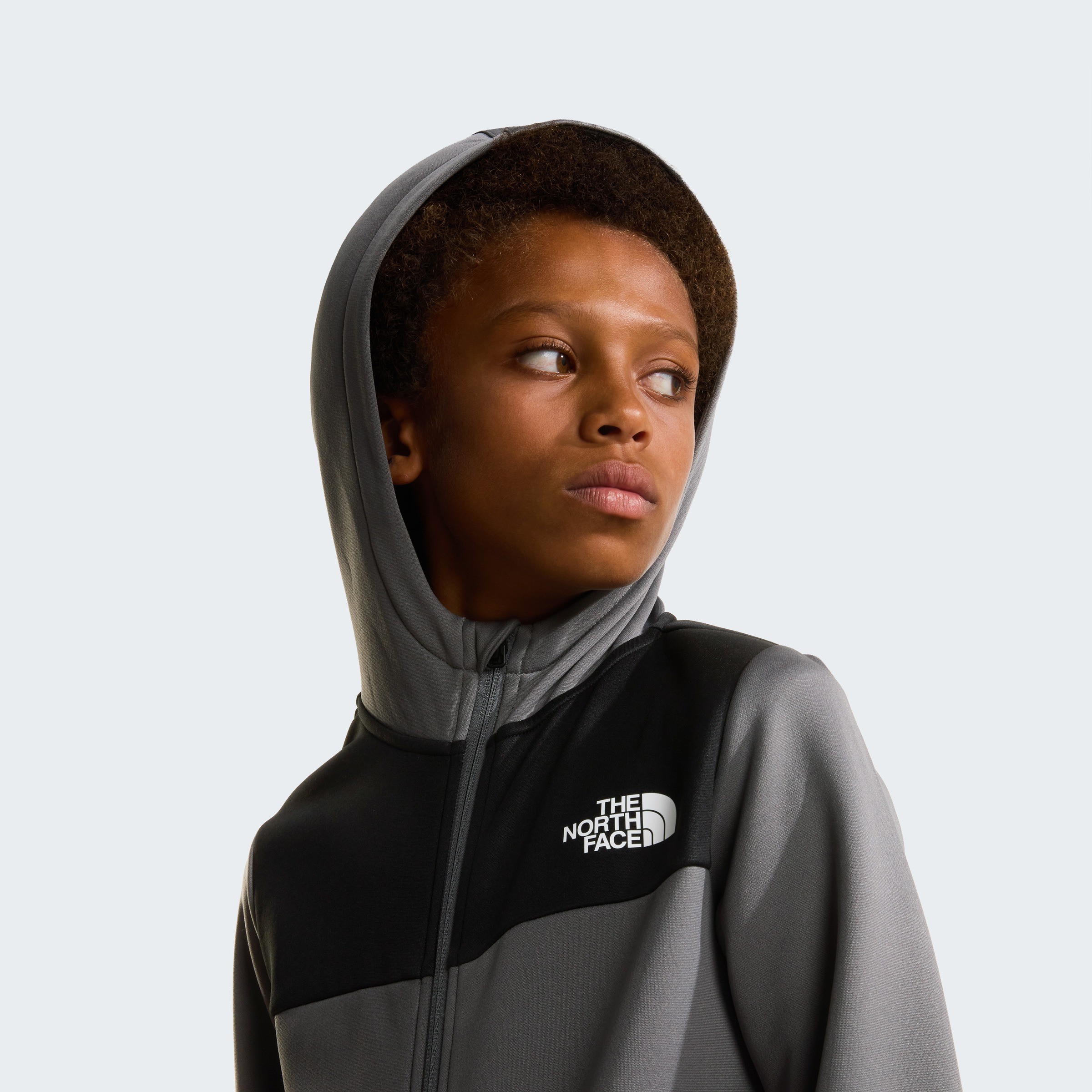 The North Face Fleecejacke »TEEN REAXION FZ HOODIE« für Jugendliche, sportlicher Stil, mit Reißverschluss