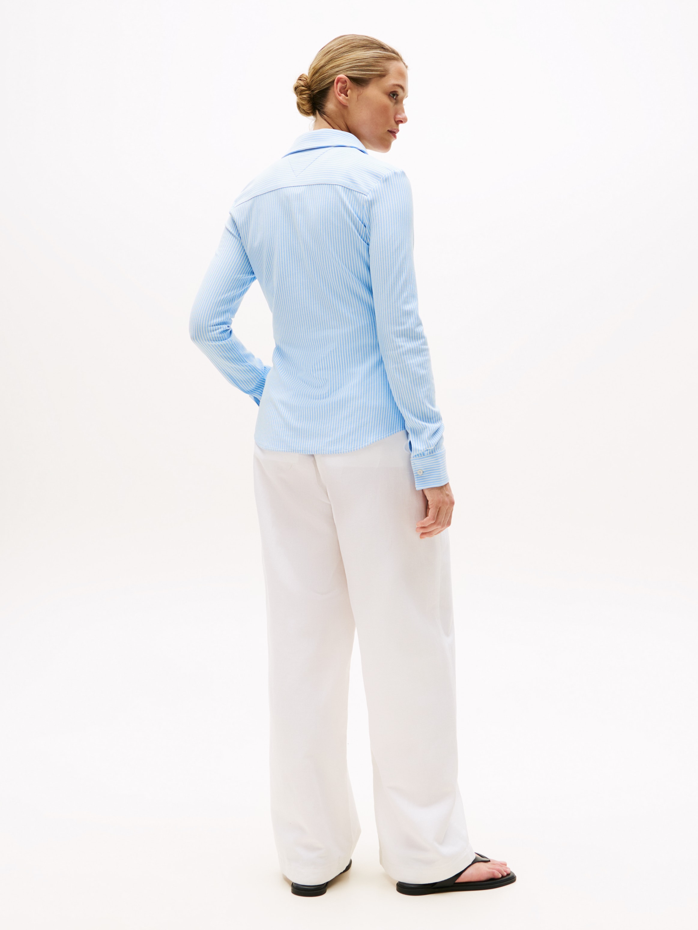 Tommy Hilfiger Poloshirt »1985 SLIM PIQUE BTN DOWN LS mit Polokragen und Label«, Baumwollmischung, slim fit
