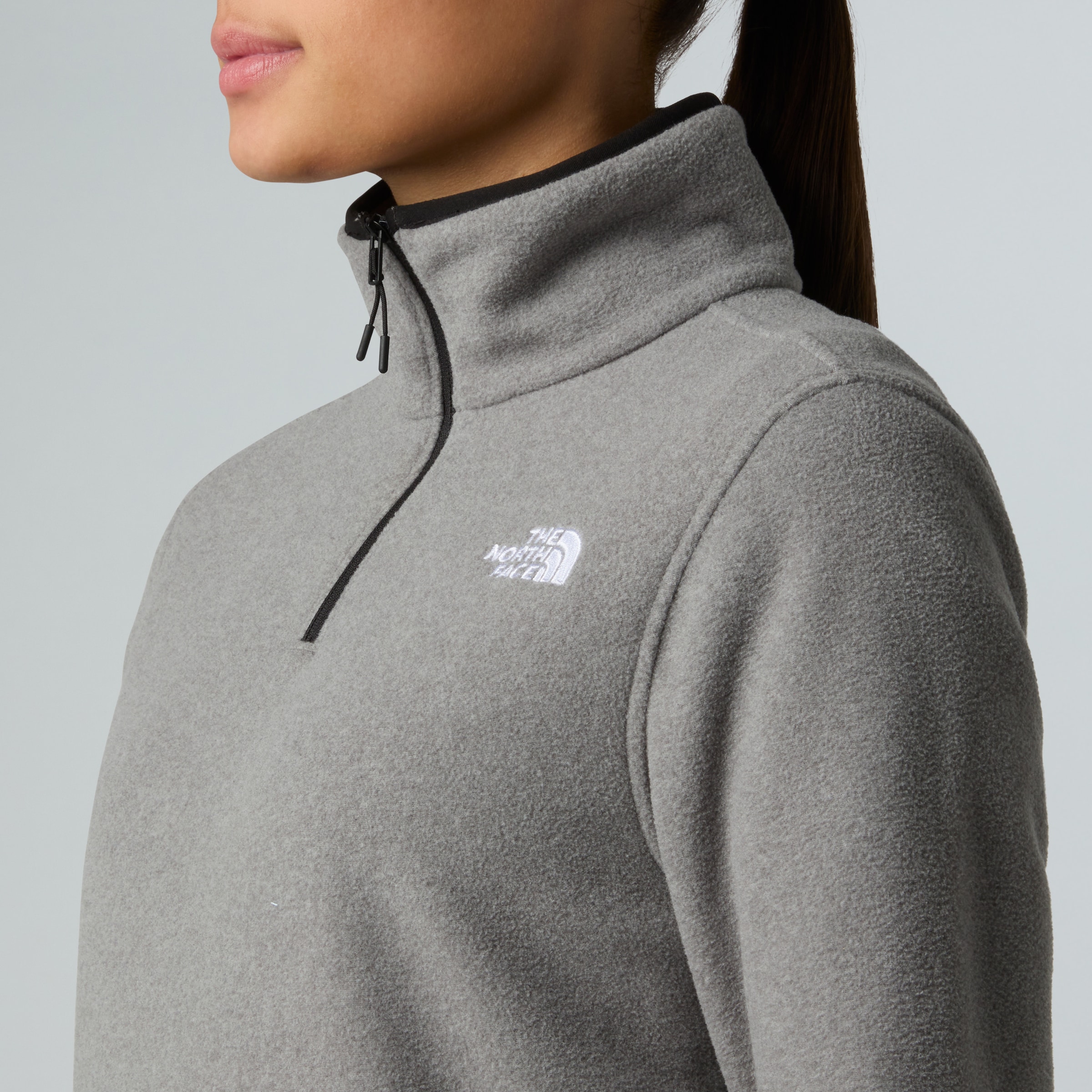 The North Face Strickfleece-Pullover »W GLACIER FLEECE 1/4 ZIP JACKET« 1 Stk. tlg.