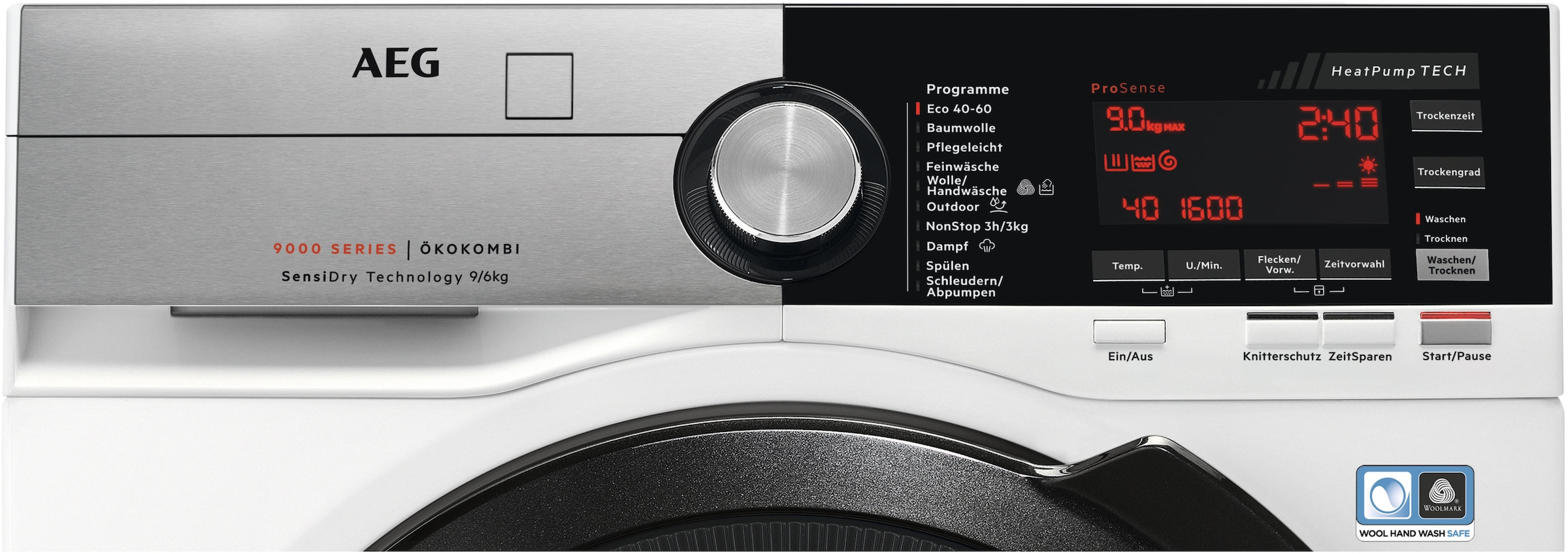 AEG Waschtrockner »L9WEF80690«, Serie 9000, Dampf-Funktion, Trocknet Wolle, Seide & Outdoor