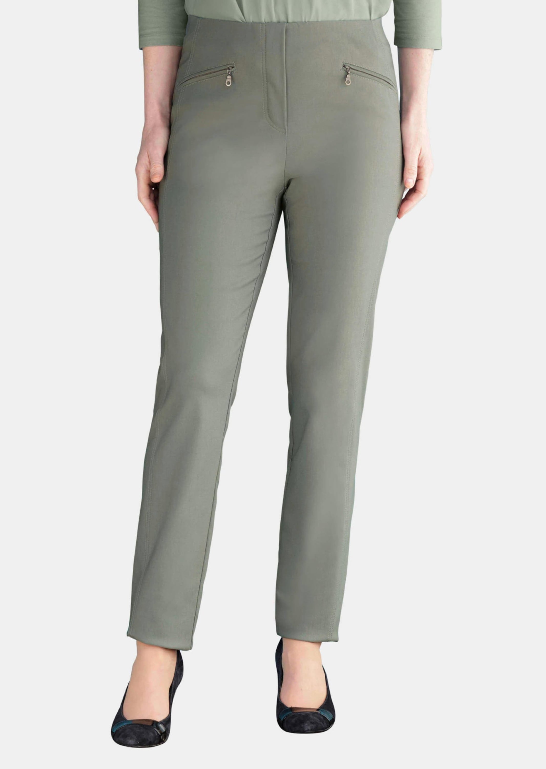 GOLDNER 2-in-1-Hose »Wärmende Schlupfhose LOUISA in knitterarmer Ware«