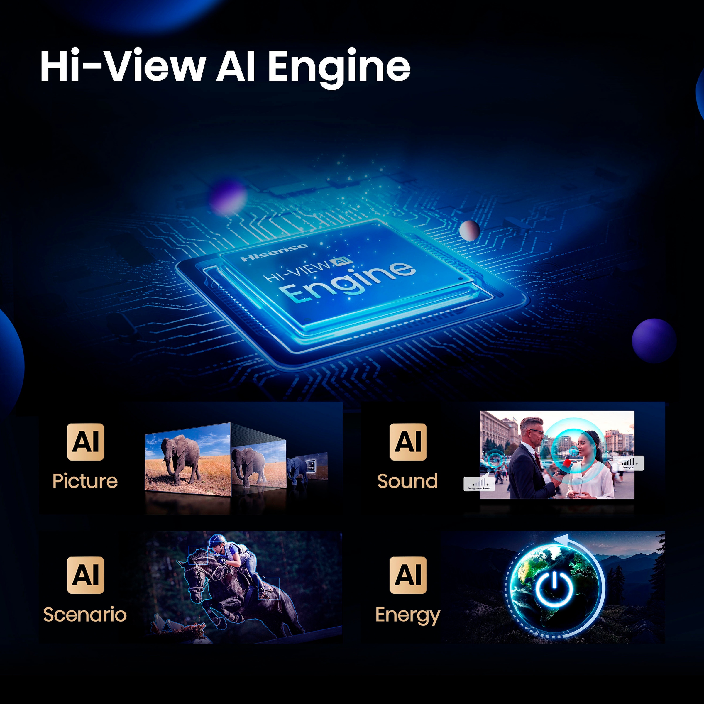Hisense QLED Mini LED-Fernseher »85U7Q«, 4K Ultra HD, Smart-TV, 4K UHD Mini LED
