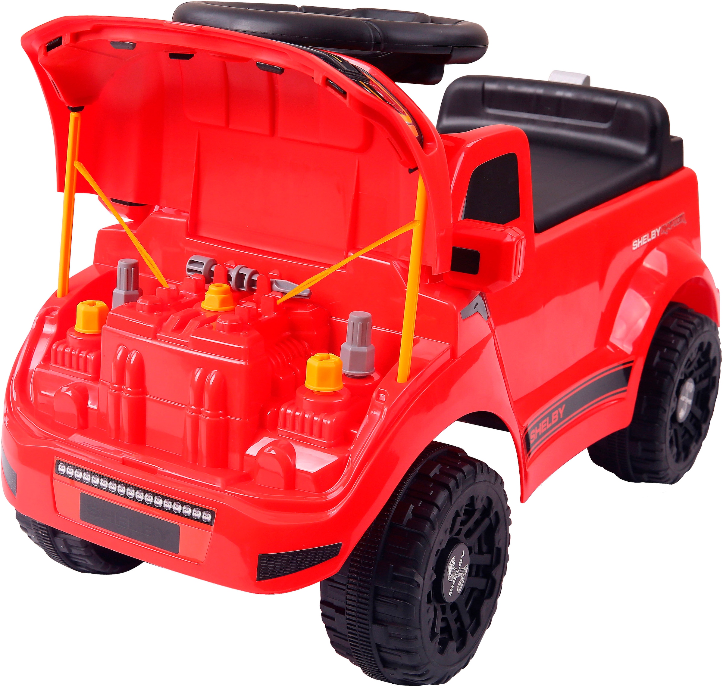 Jamara Rutscherauto »Shelby Ford F-150 Raptor mit Anhänger« mit Soundeffekten