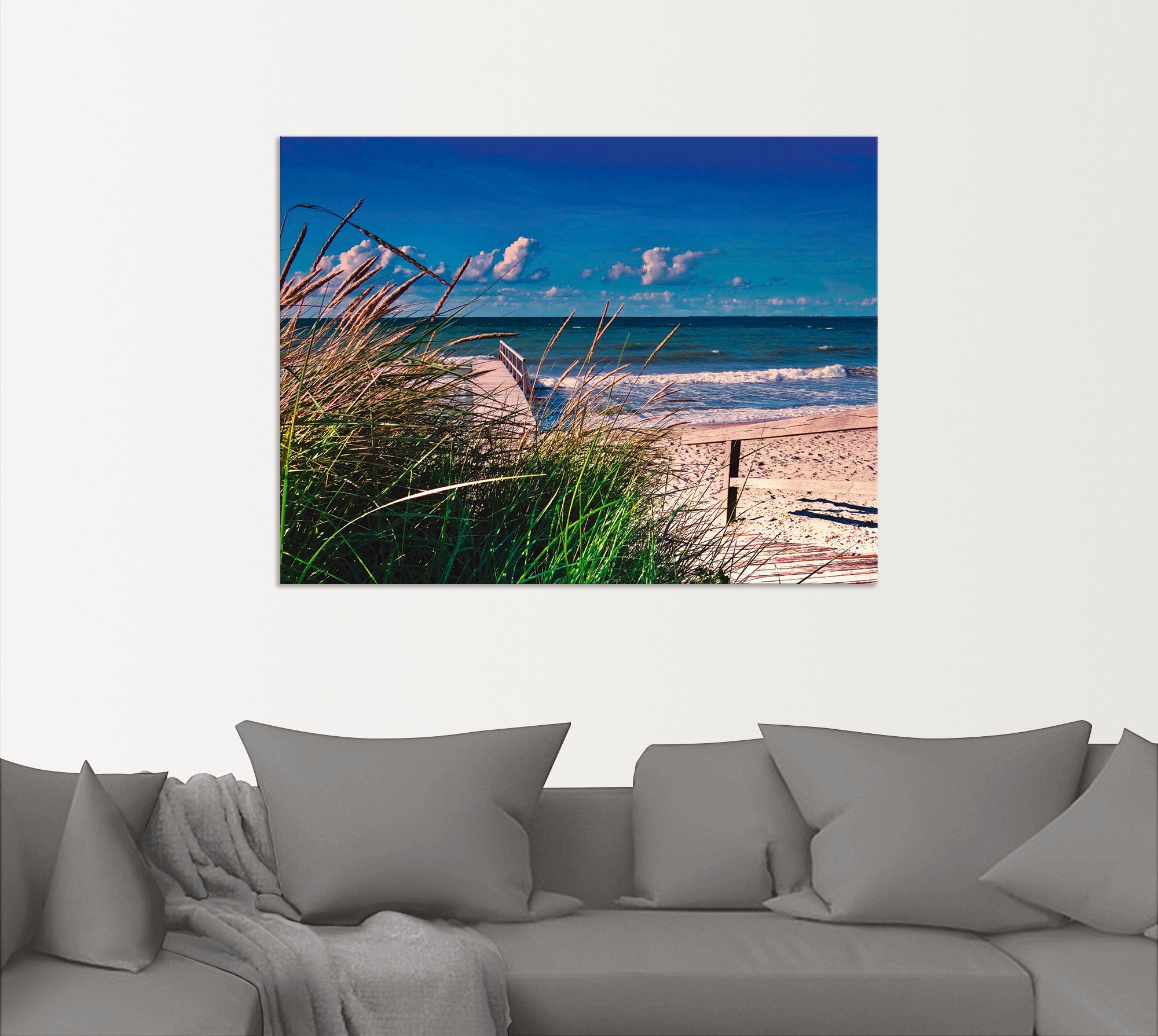 Artland Wandbild »Ostsee Impression Heiligenhafen«, Strand, (1 St.), als Alubild, Outdoorbild, Leinwandbild, Wandaufkleber, versch. Größen