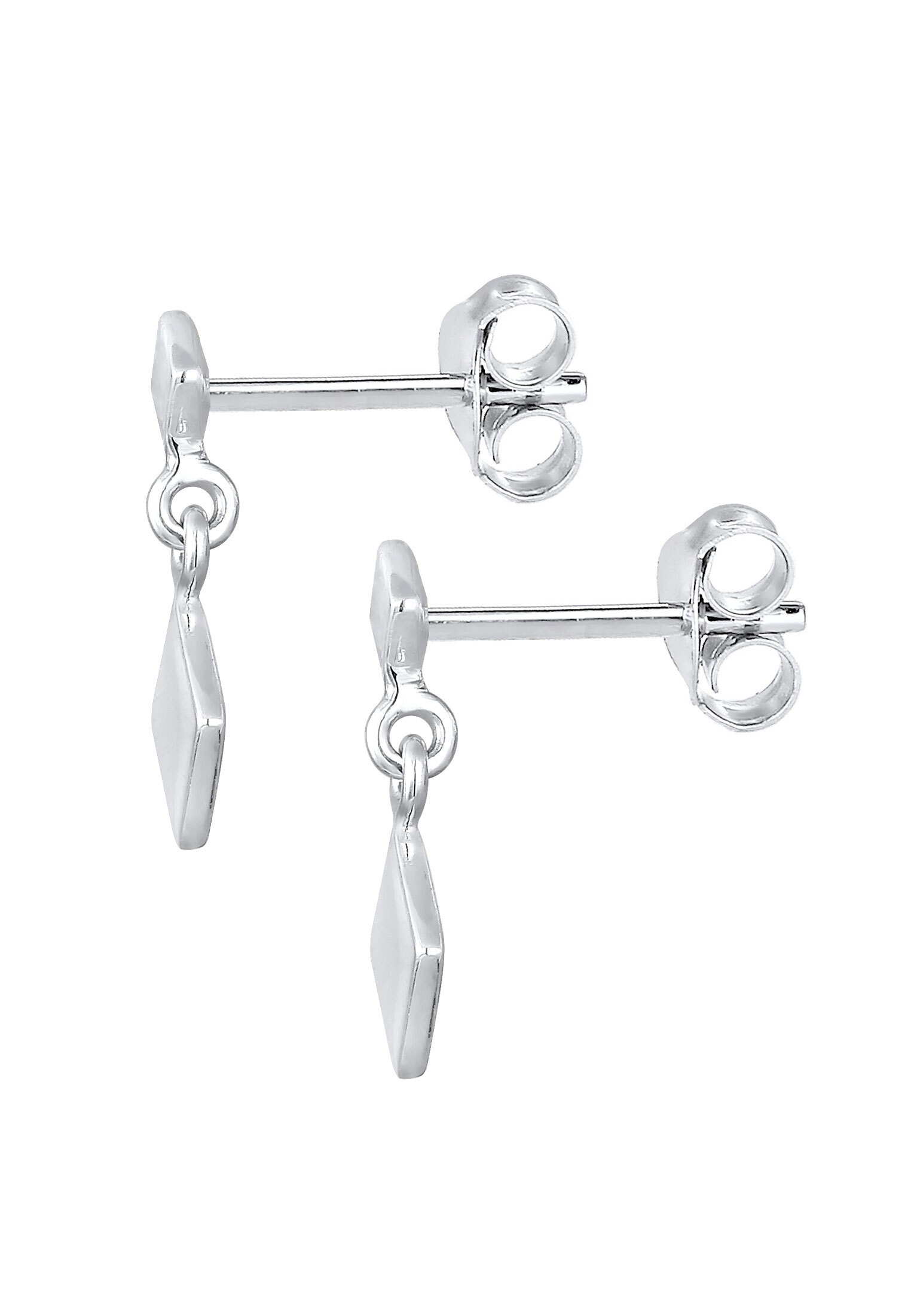Elli Paar Ohrhänger »Ohrringe Viereck Geo Trend Minimal Filigran 925 Silber«