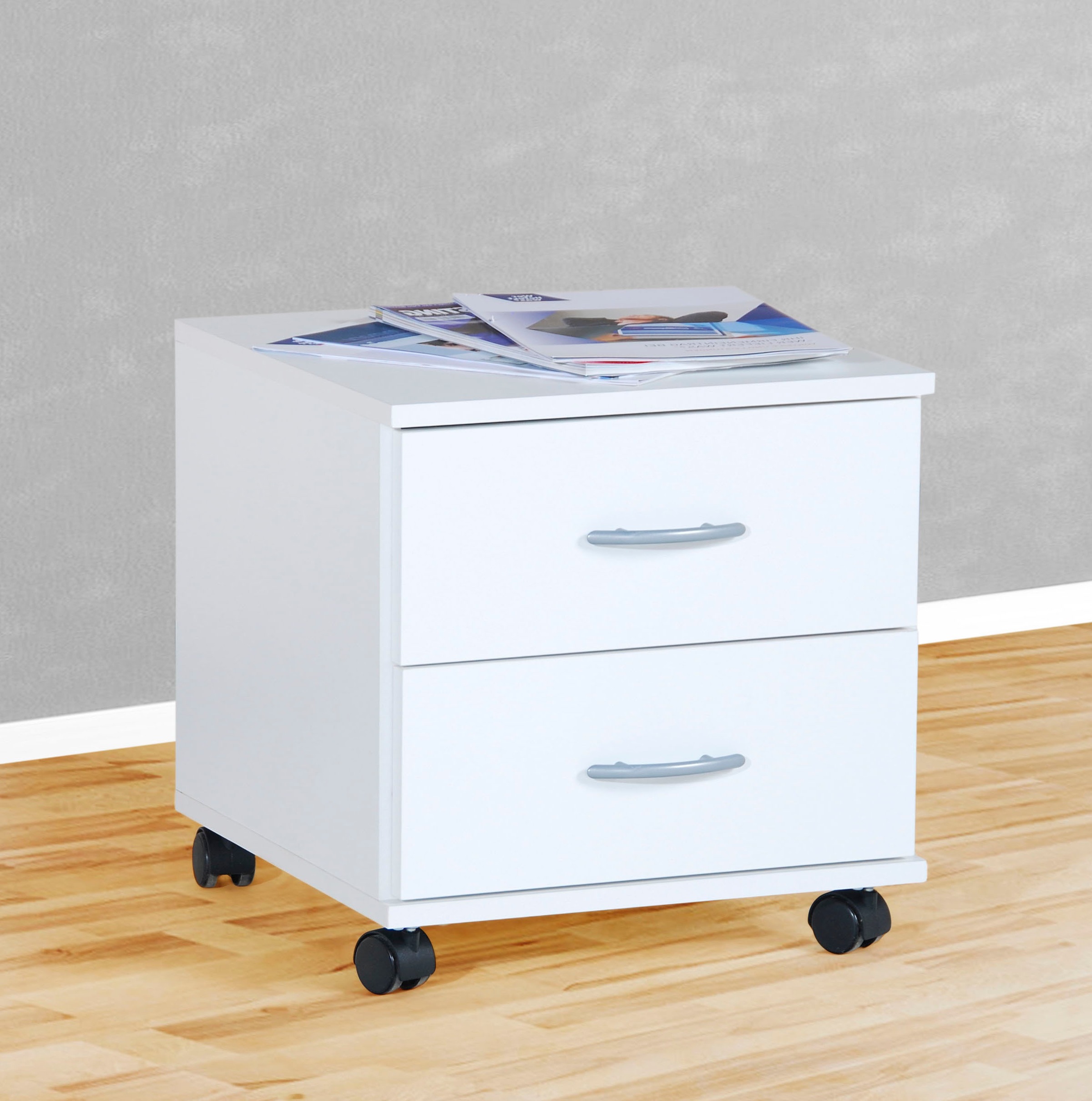VOGL Möbelfabrik Rollcontainer »Barrie, Bürocontainer, Nachtschrank«, (1 St.), Ausführungen mit/ohne Schubladen, Höhe 41 cm, Made in Germany