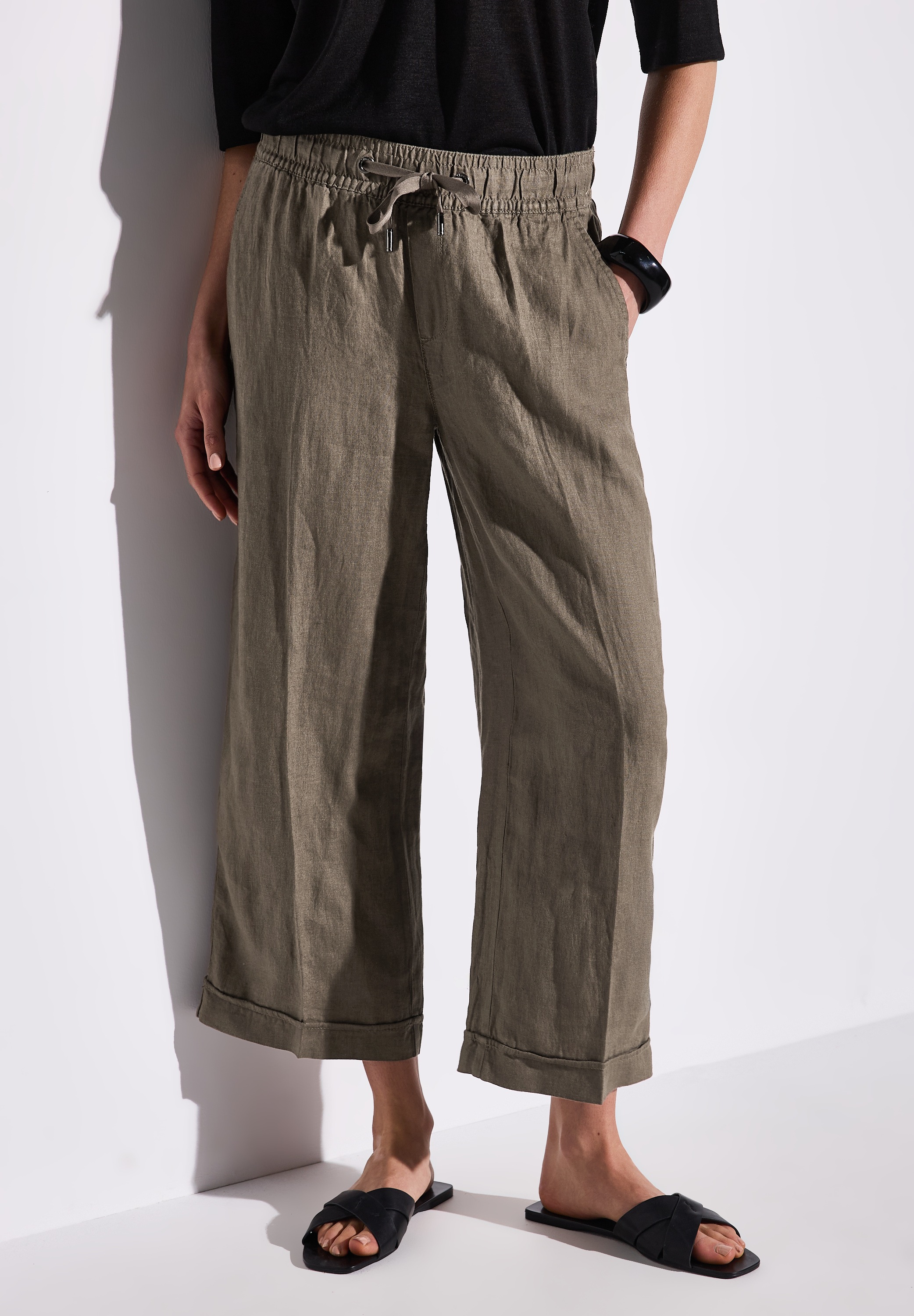 STREET ONE Culotte »Styel EMEE«, mit elastischem Bund mit Tunnelzug