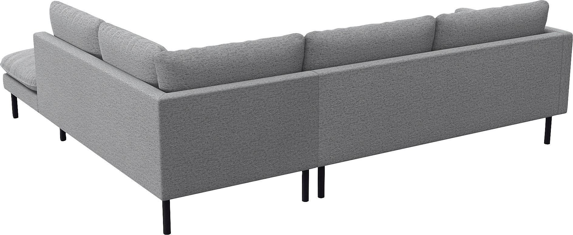 FLEXLUX Ecksofa »Bolzano Designsofa, bequem durch Kaltschaum im Sitz, L-Form« lose Sitz -& Rückenkissen, hohe Füße
