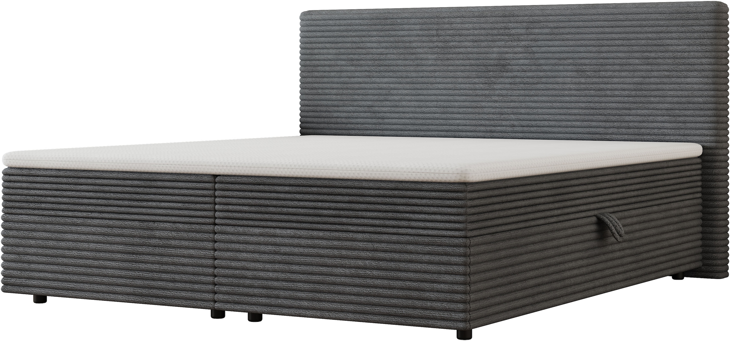 OTTO home Boxbett »ALVVIA, Polsterbett mit Bettkasten und Taschenfederkernmatratze (H3)« 180x200cm Liegefläche, Komfortschaumtopper (4cm)