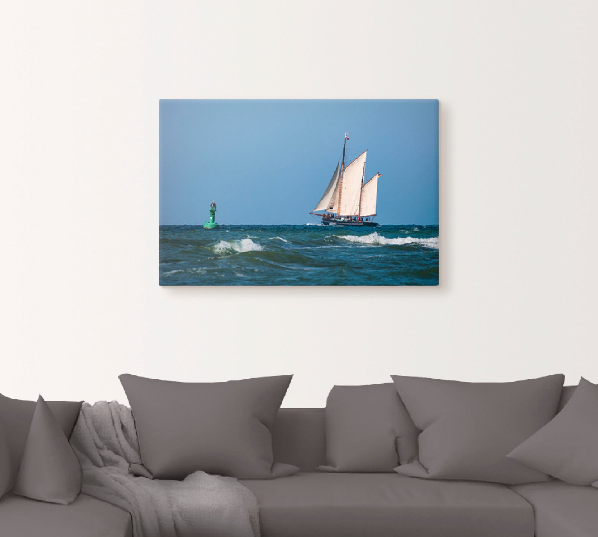 Artland Leinwandbild »Segelschiff auf der Ostsee«, Boote & Schiffe, (1 St.), auf Keilrahmen gespannt