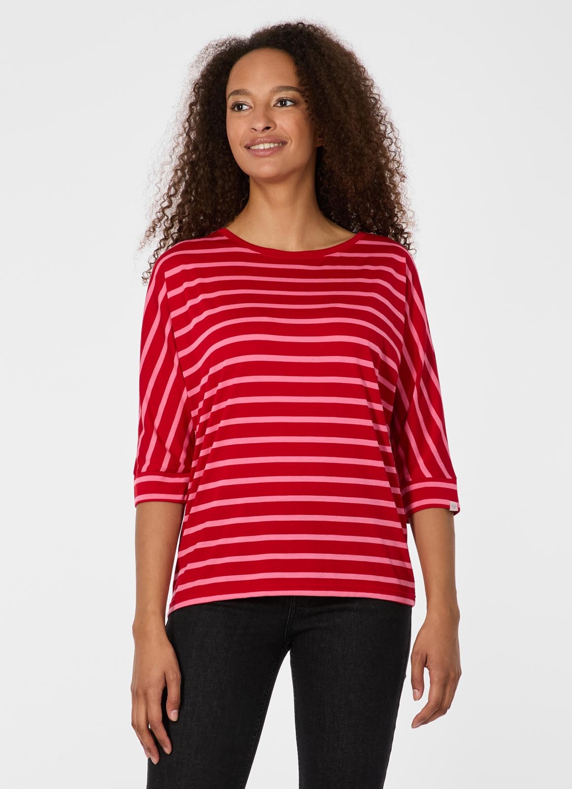 Ragwear 3/4-Arm-Shirt »SHIMONA STRIPES« Viskosemischung mit gestreifter Optik