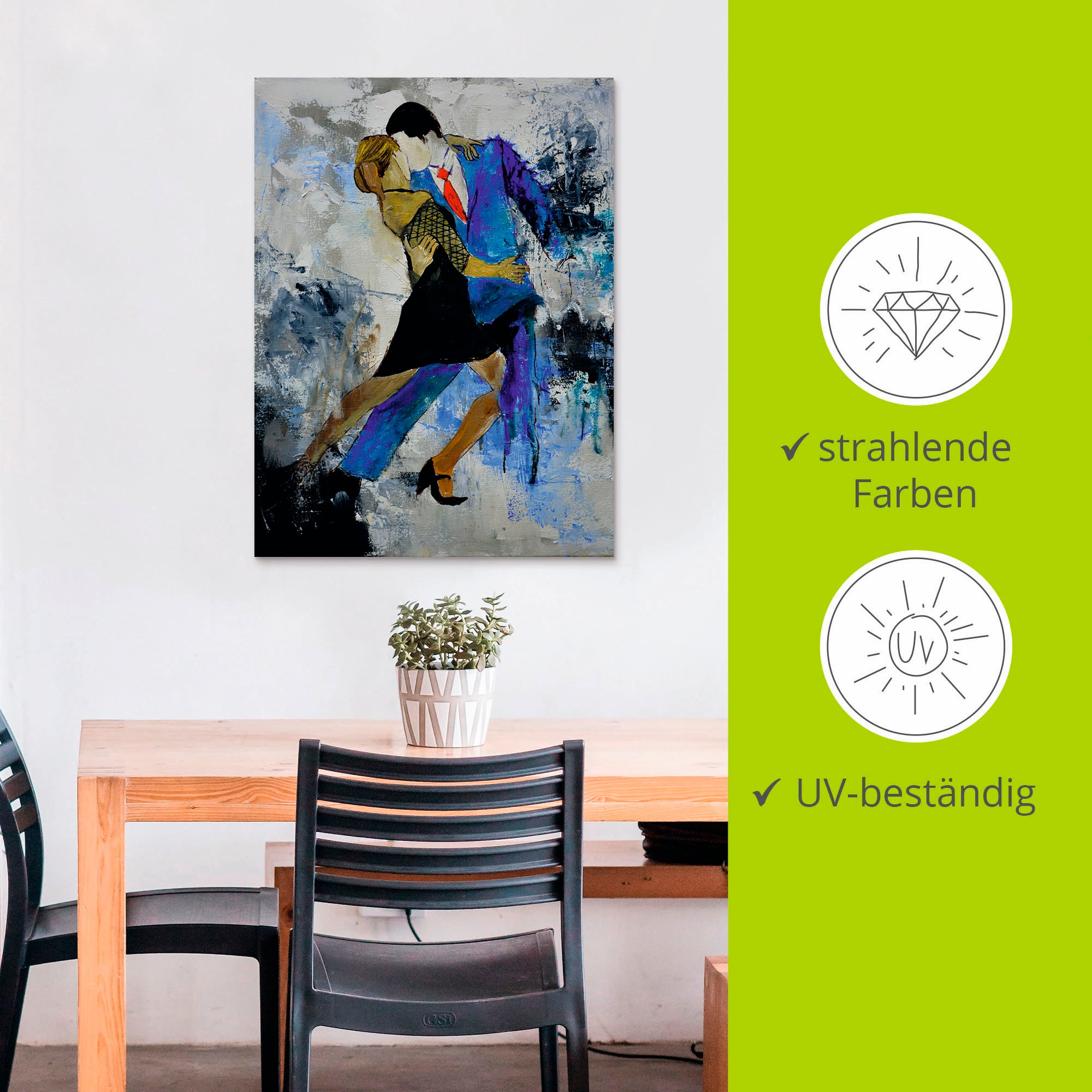 Artland Wandbild »Tango«, Sport, (1 St.), als Alubild, Outdoorbild, Leinwandbild, Poster in verschied. Größen