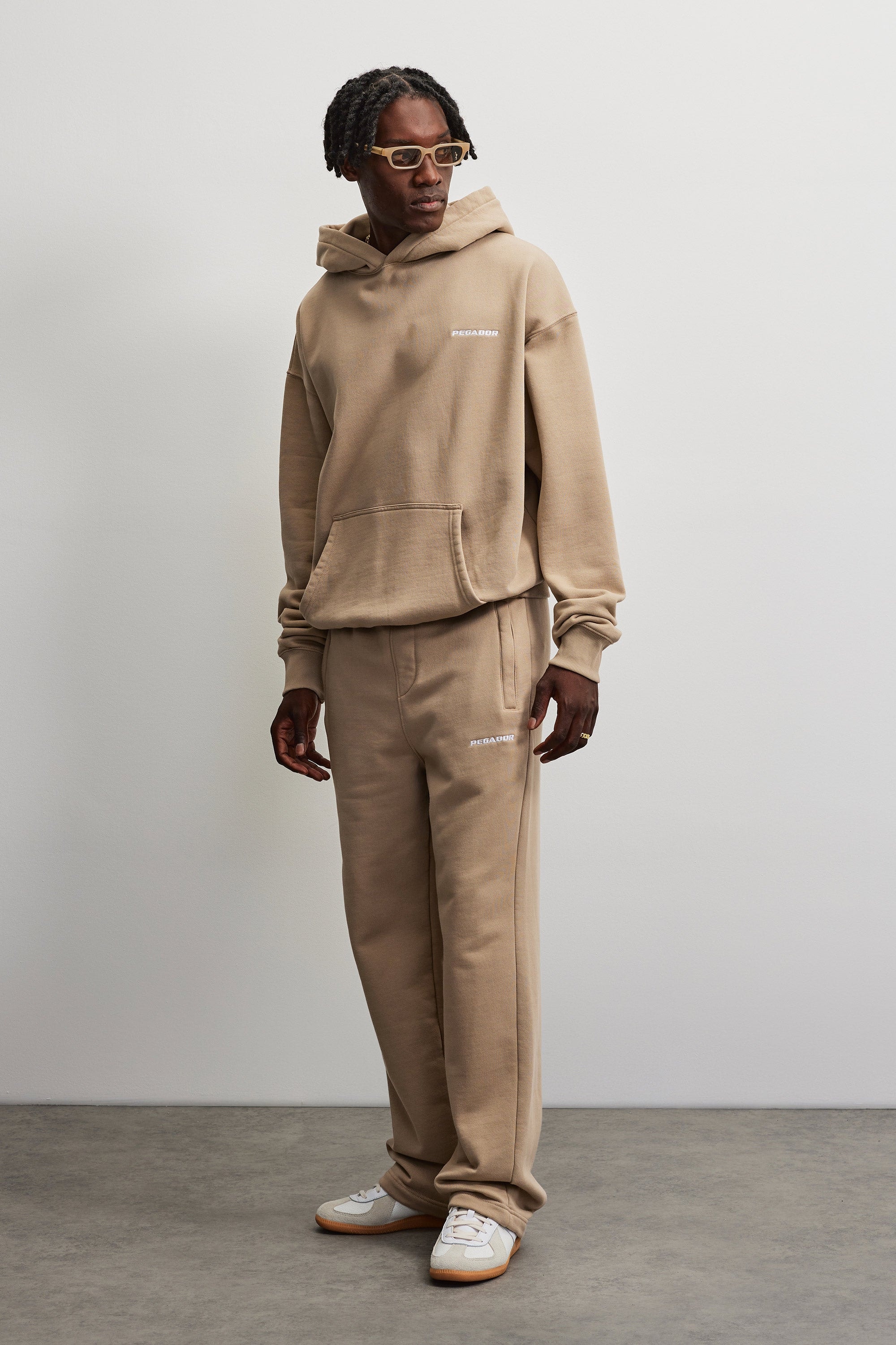 PEGADOR Sweathose »Logo Wide Sweat Pants«  Baumwollmischung, weit
