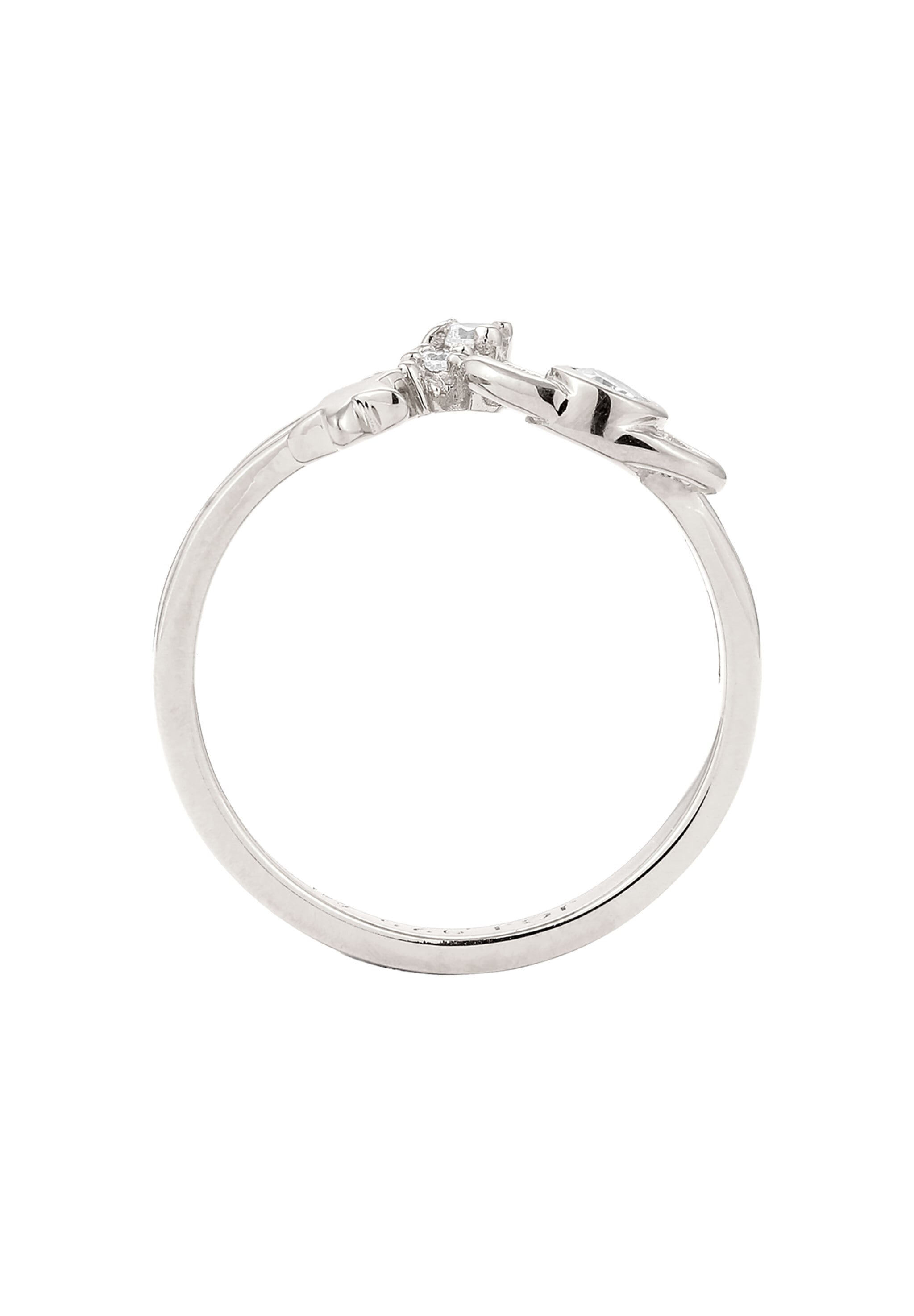 Elli Silberring »Ring Stern Zirkonia Weiß 925 Sterling Silber«
