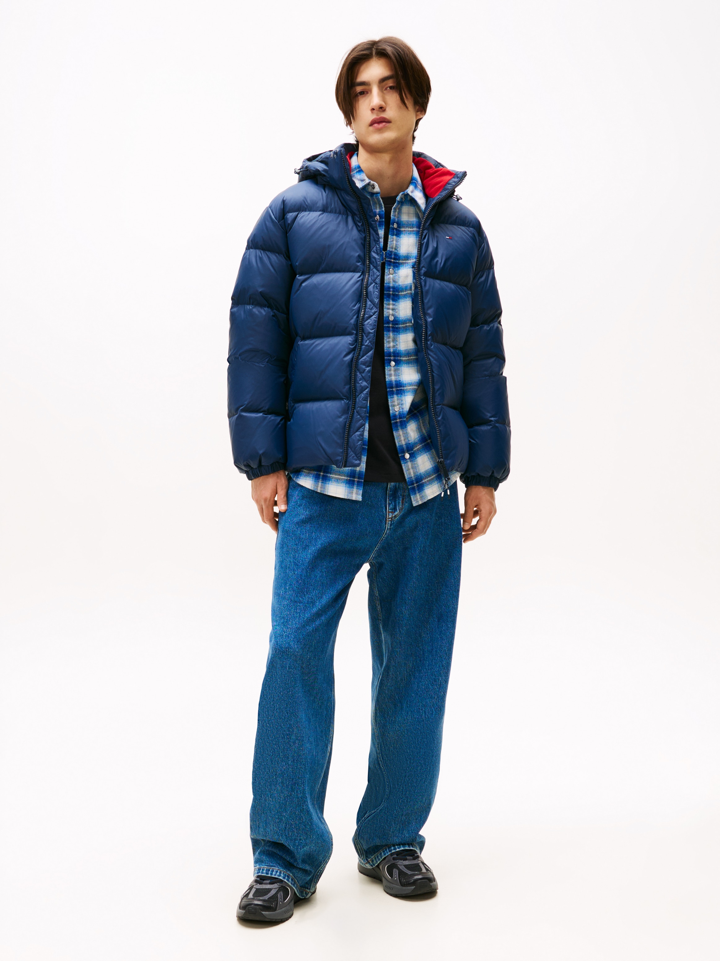 Tommy Jeans Steppjacke »TJM ESSENTIAL DOWN JACKET EXT«, mit Kapuze, Daunenjacke, Übergangsjacke Winterjacke Outdoorjacke Gefüttert