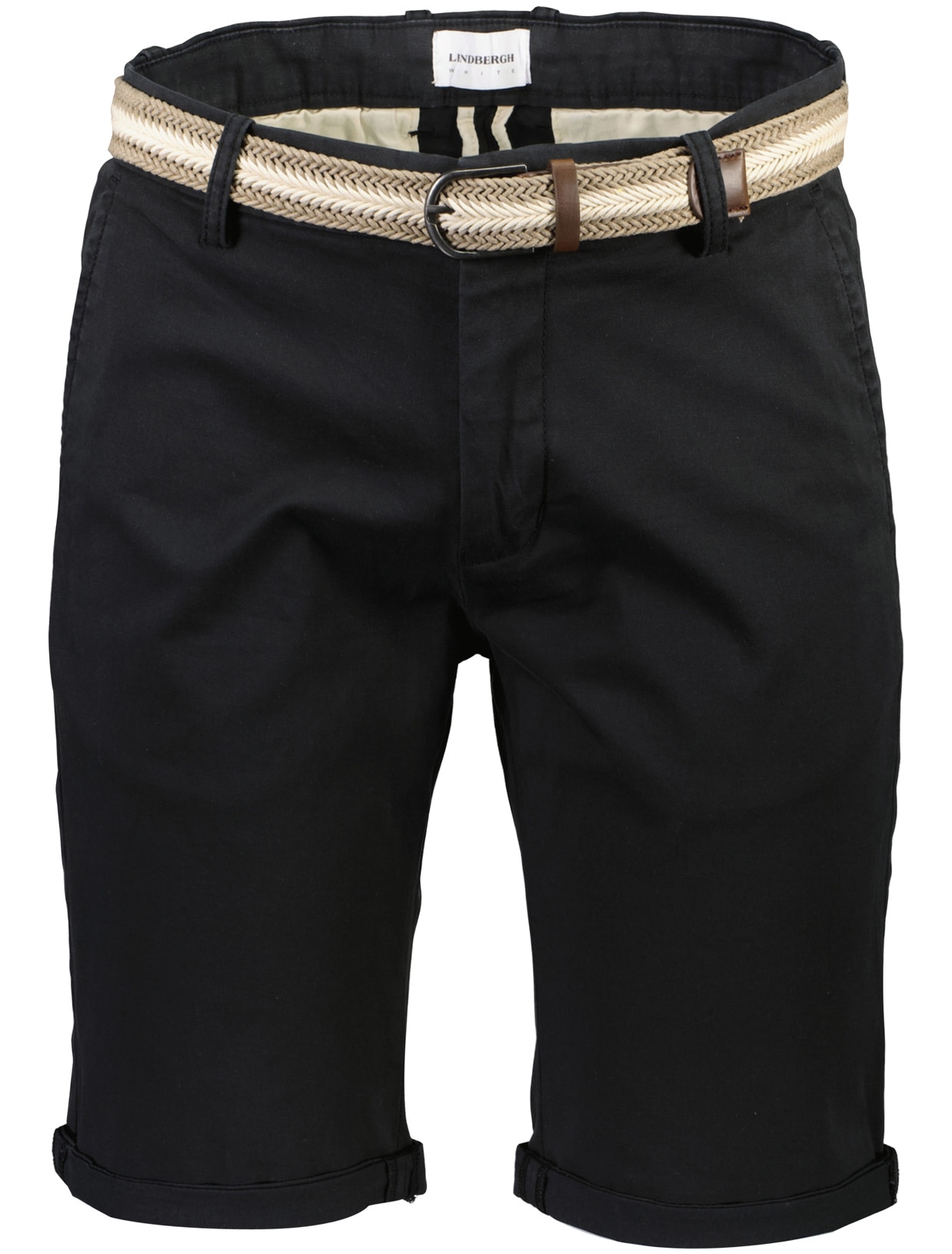LINDBERGH Chinoshorts, (2 tlg.), mit Gürtel und Stretch