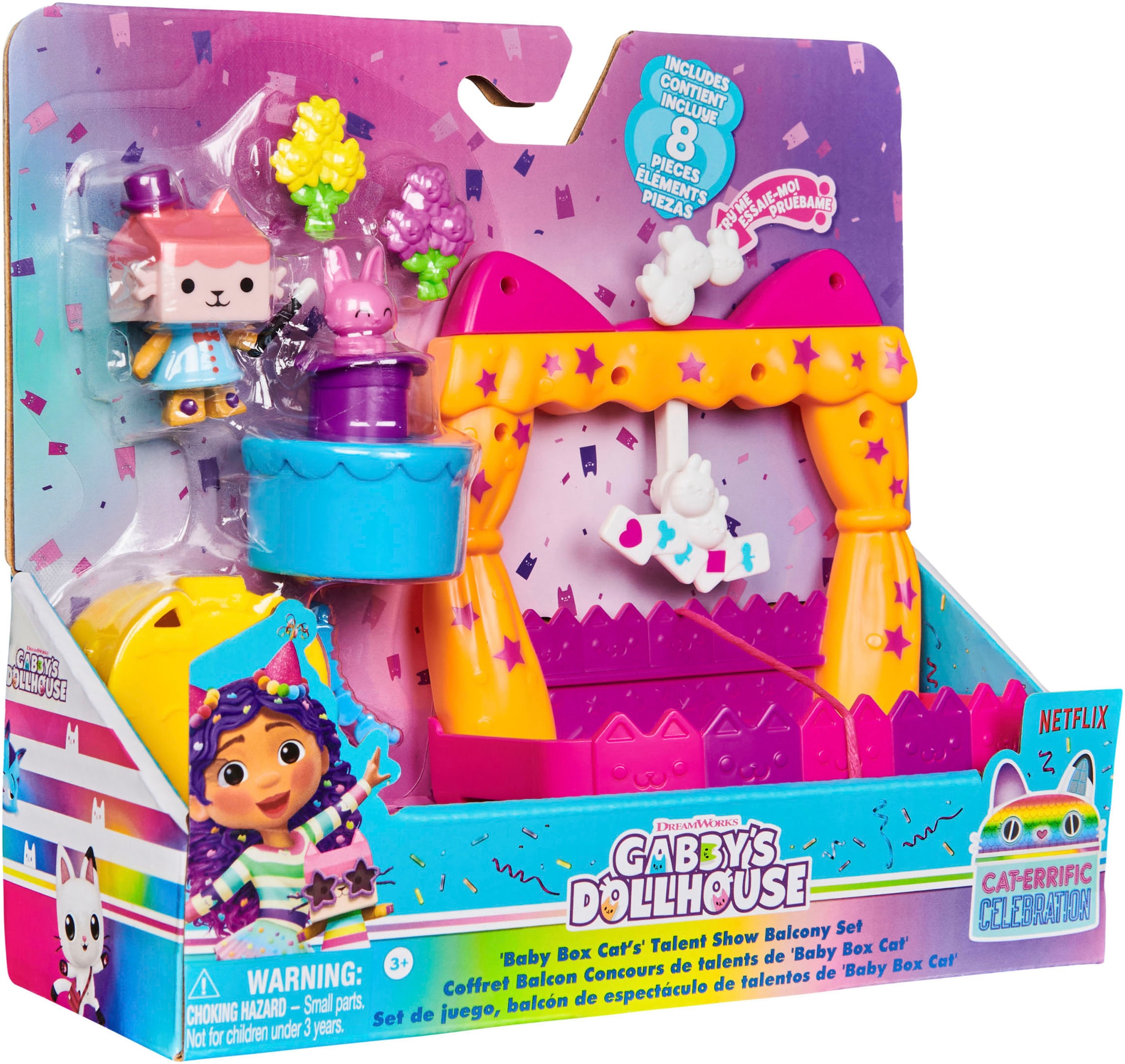 Spin Master Spielwelt »Gabby's Dollhouse – Balcony Decoration Pack - Baby Box«