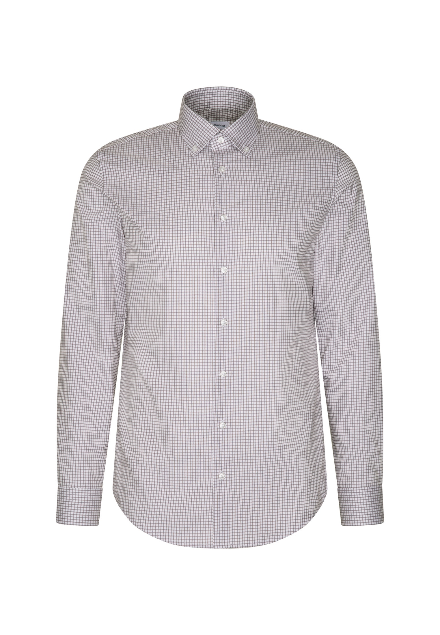 seidensticker Businesshemd »Schwarze Rose« Shaped 1/1 Button-Down-Kragen Karo