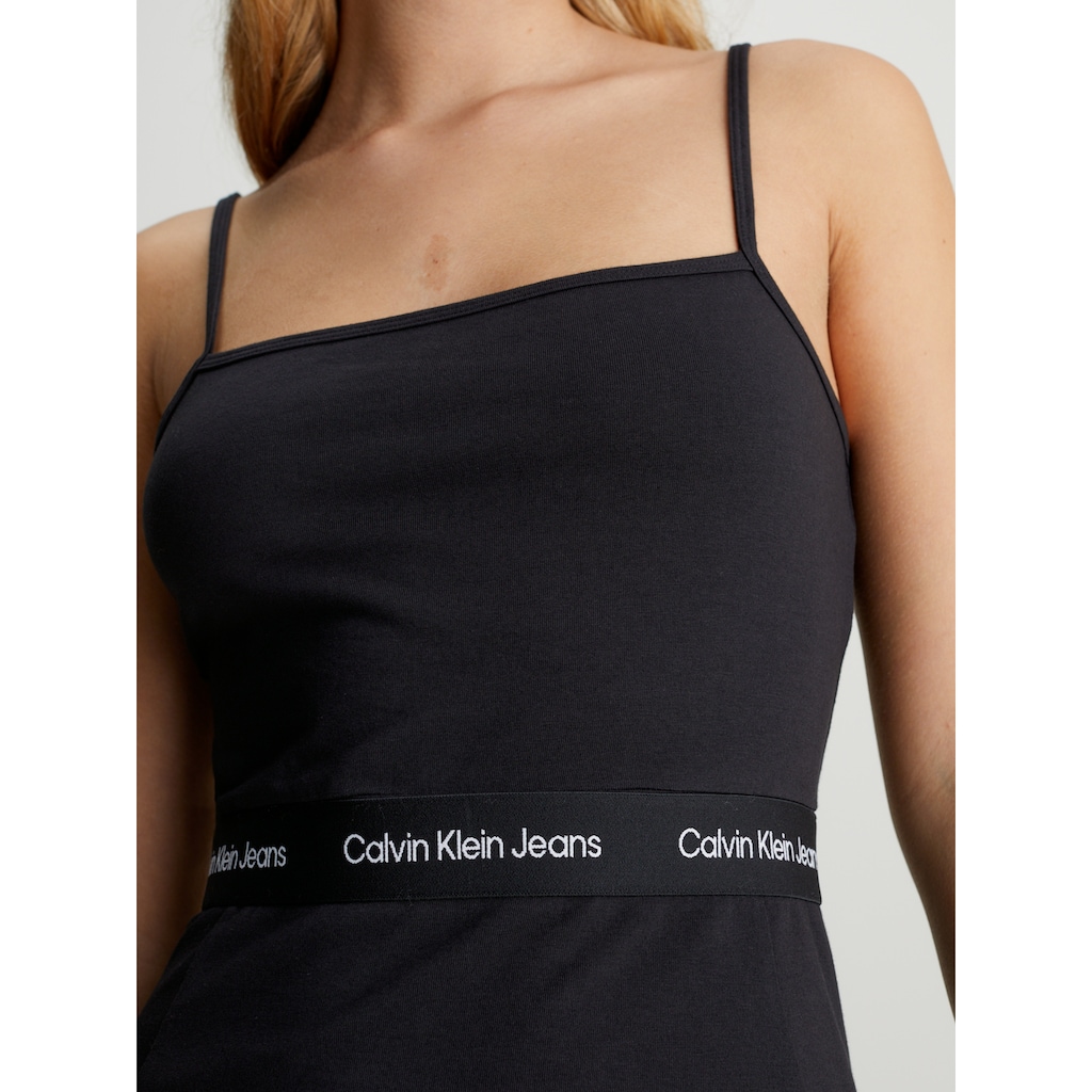 Calvin Klein Jeans Spaghettikleid »LOGO ELASTIC STRAPPY DRESS«