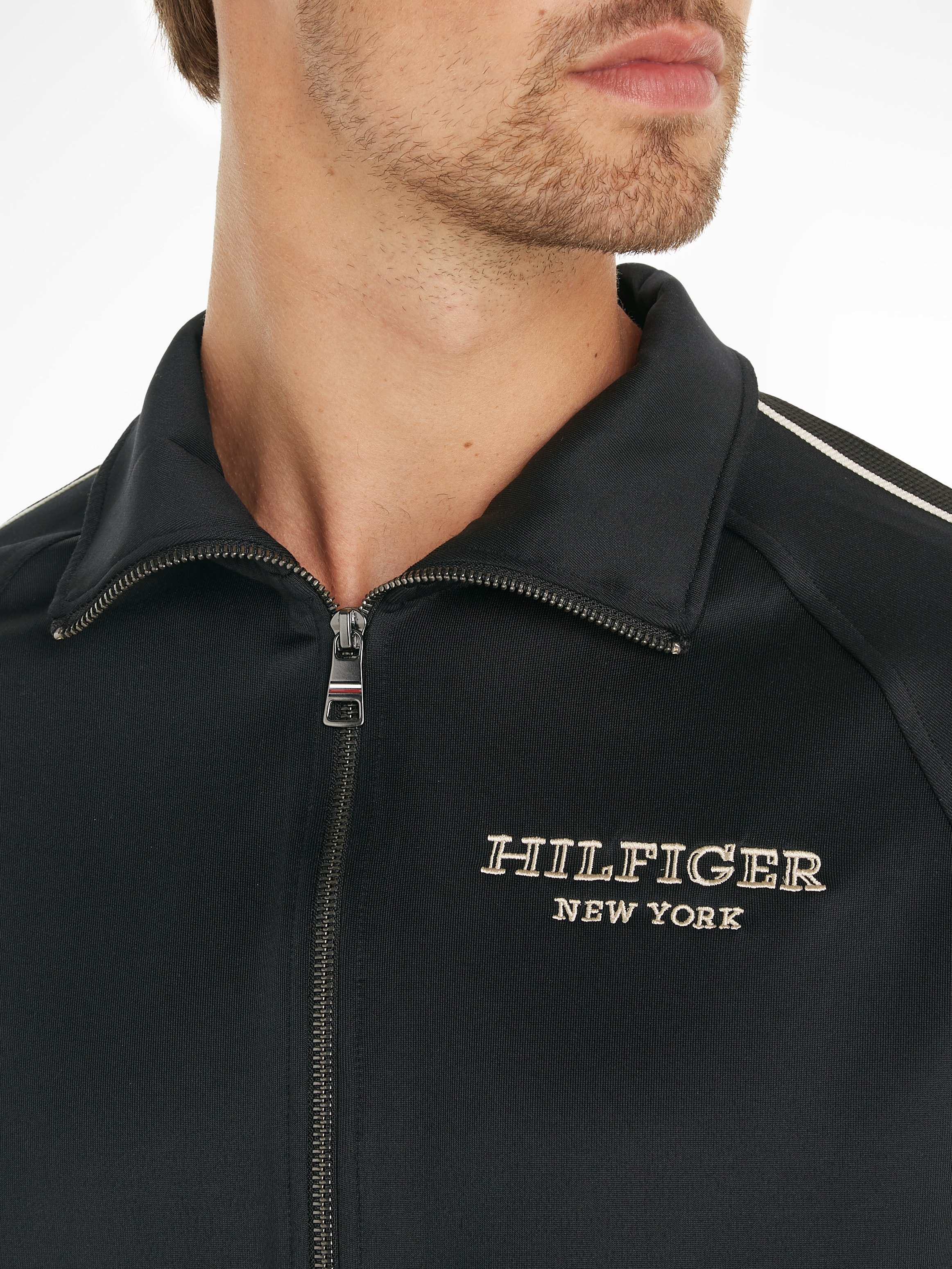 Tommy Hilfiger Sweatjacke »MONOTYPE TRACK ZIP THROUGH«