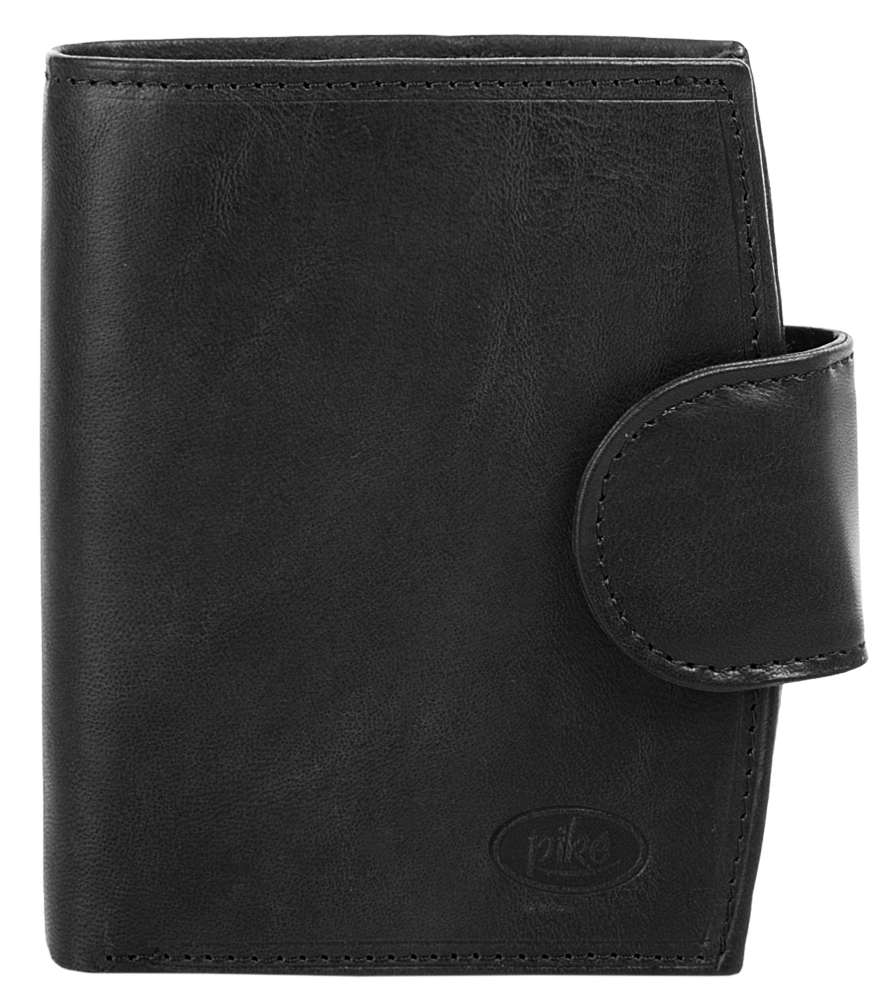 Piké Damen Geldbörse echt Leder in schwarz