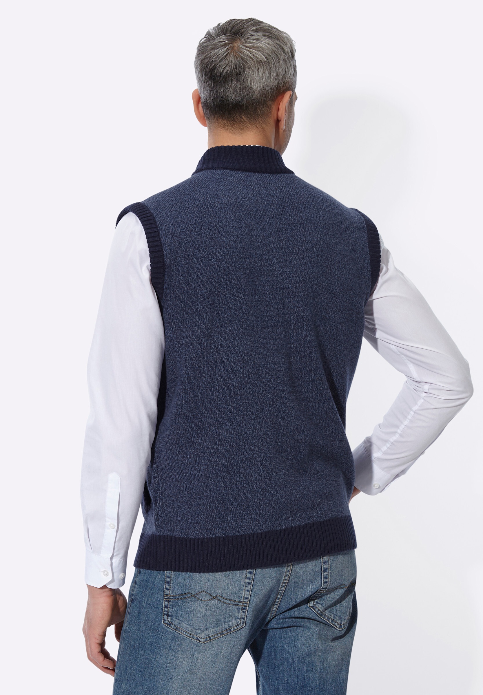 Sieh an! Strickweste »Strickweste Strickweste in Melange-Optik«