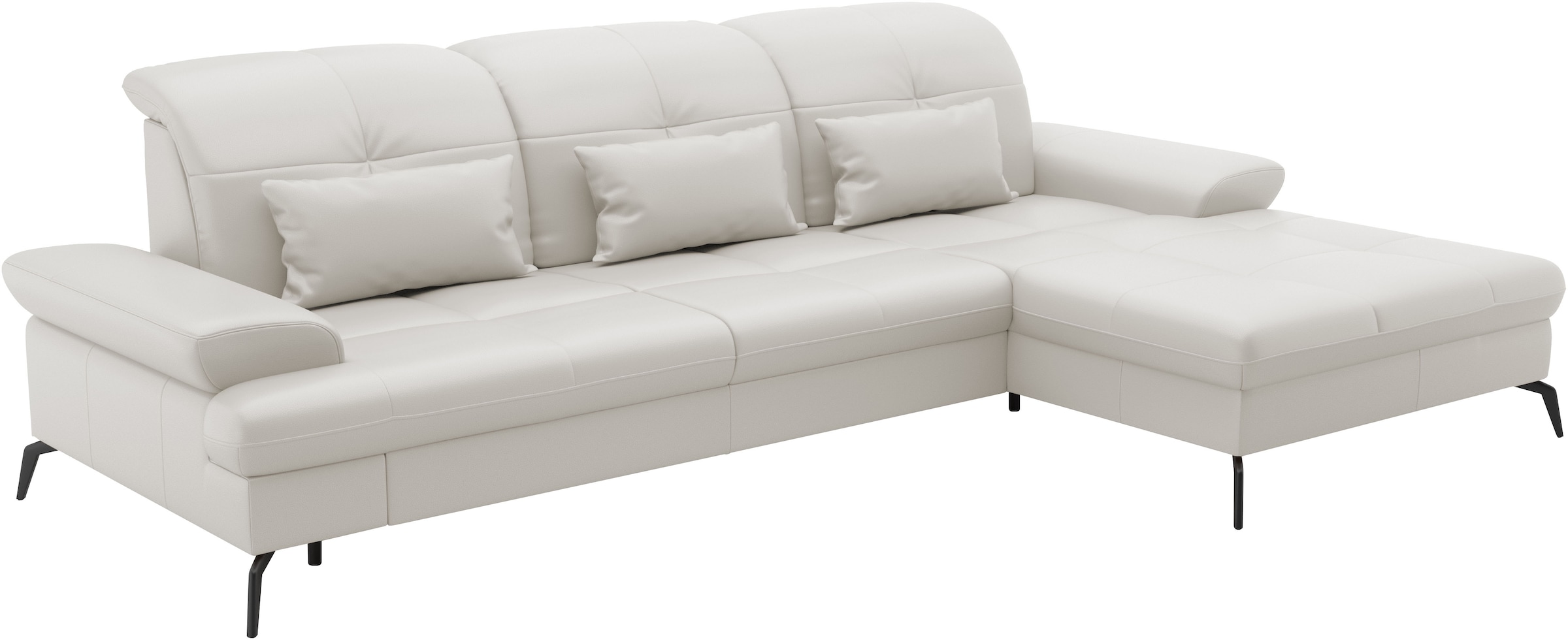 sit&more Ecksofa »Amica, L-Form, inkl. Sitztiefenverstellung & Armteilverstellung«, wahlweise mit Bettfunktion, Bettkasten und Kopfteilverstellung