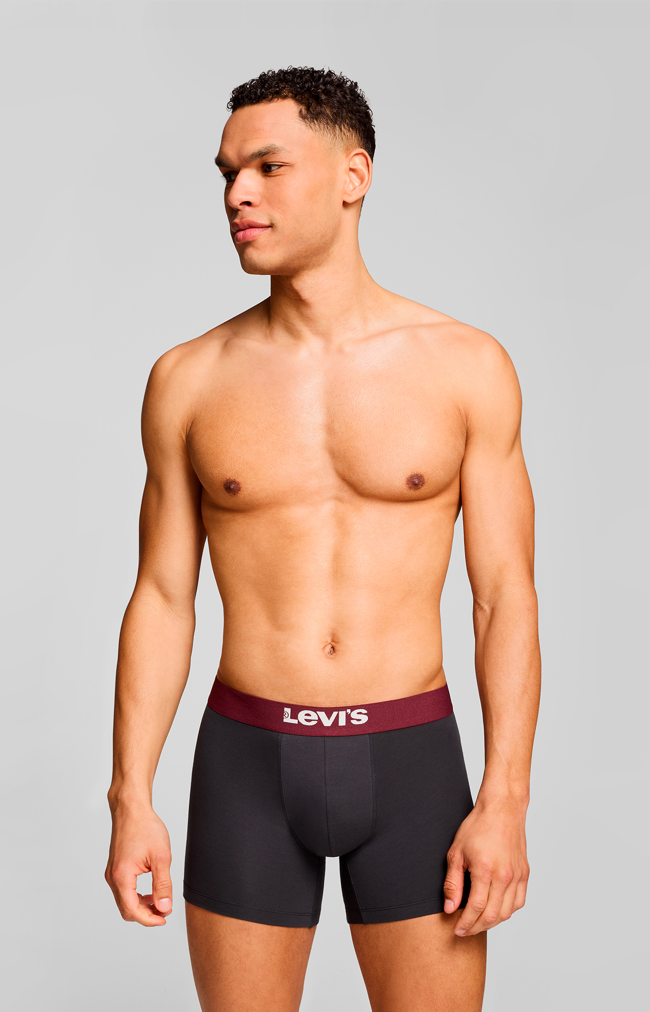 Levi's® Boxershorts »LEVIS MEN SLD BASC BOXER BRIEF ORG CO 2P«, (Packung, 2er Pack), mit breitem Logobund