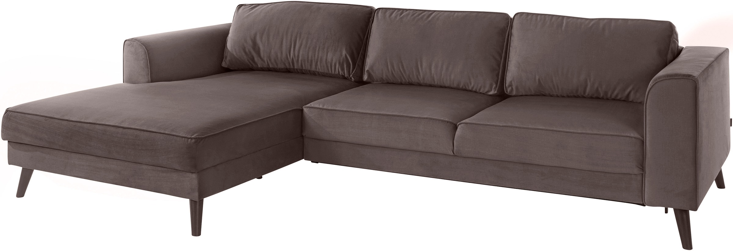INOSIGN Ecksofa »Lumber Jack, elegant und bequem, Breite 280, hoher Fuß, L-Form«, in moderner Optik