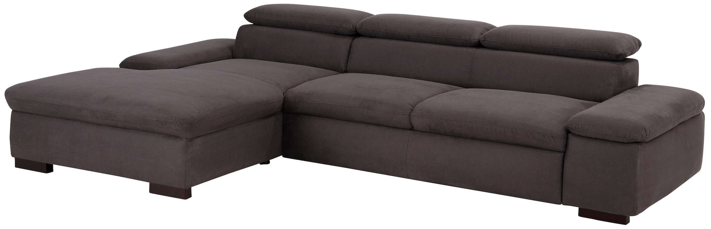 Home affaire Ecksofa »Alberto L-Form«, mit Kopfteilverstellung, wahlweise mit Bettfunktion