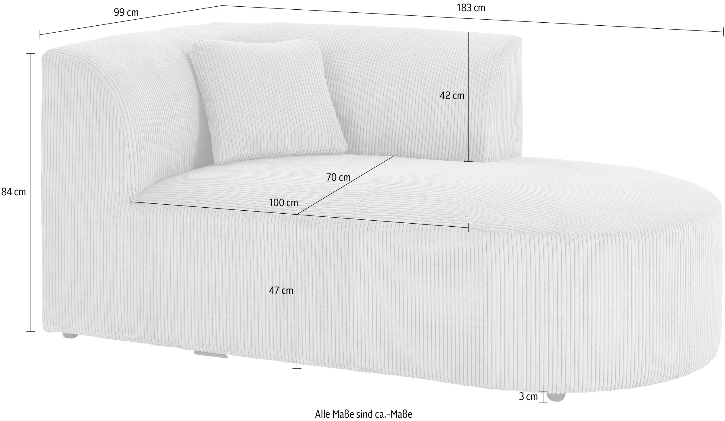 OTTO home Sofa-Eckelement »Alesund« als Einzelelement oder Modulteil