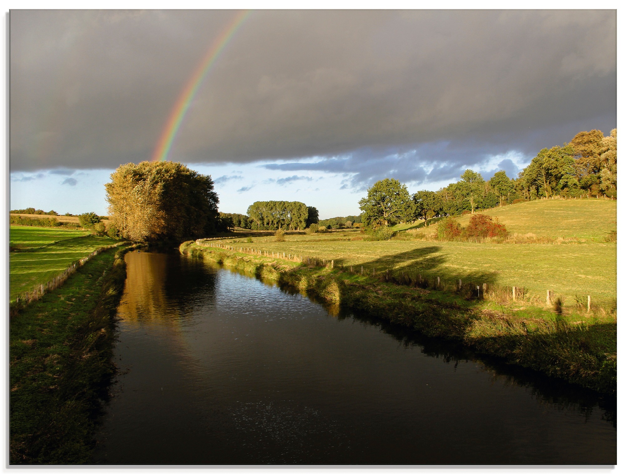 Artland Glasbild »Herbststimmung«, Felder, (1 St.)