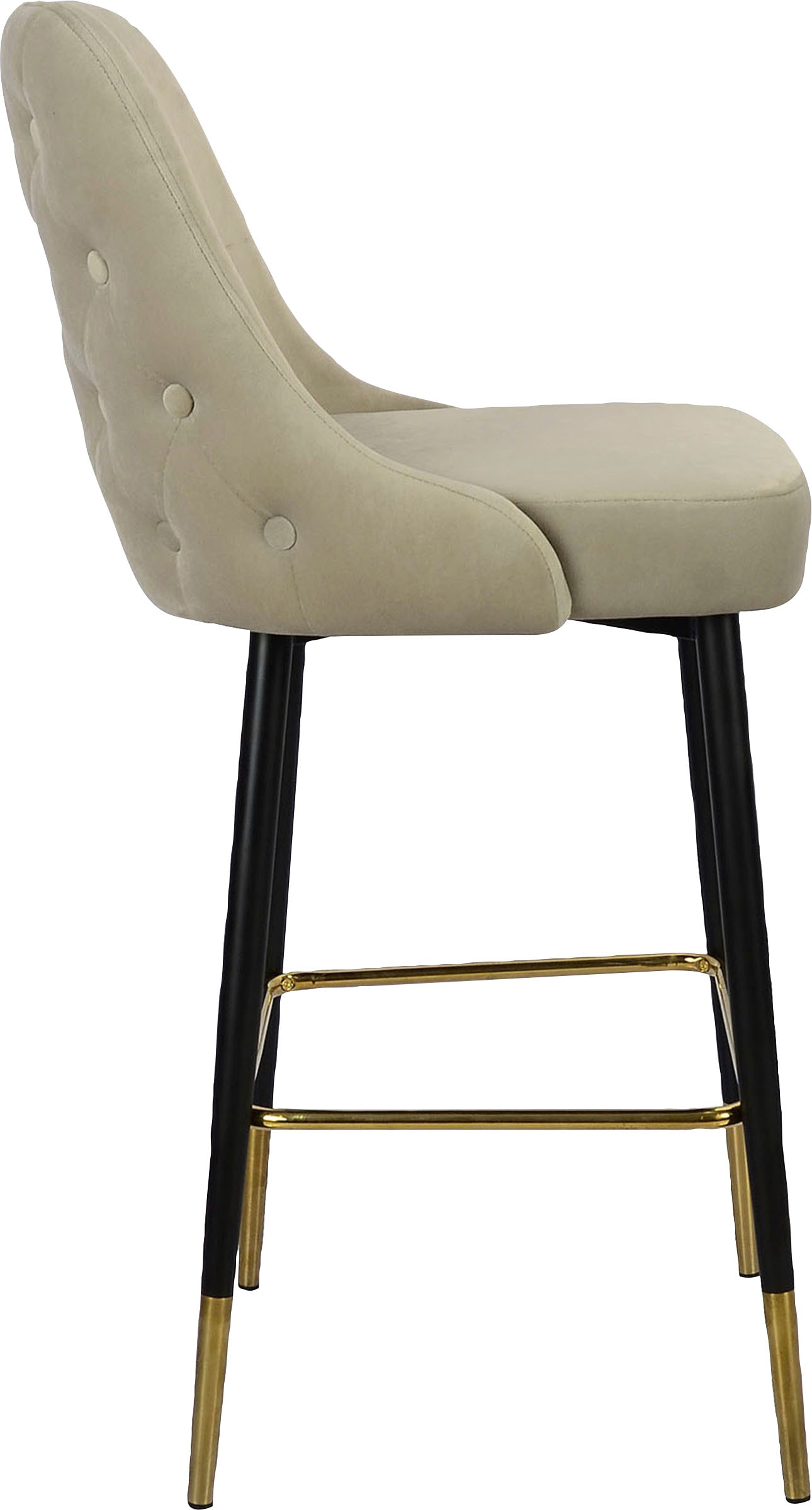 Kayoom Hochstuhl »Barstuhl Mojo, gesteppte Rückenlehne«, 1 St., Stoffbezug, modern, elegant, Unaufdringliche moderne Farbauswahl