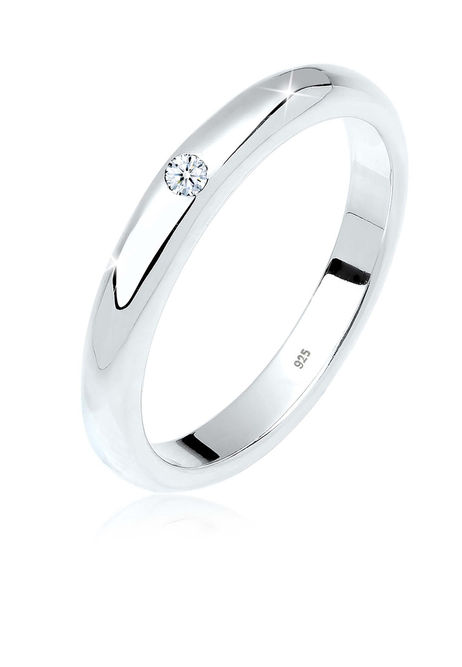 Elli DIAMONDS Trauring »Ring 925 Sterling Silber Diamant ct 0.03 Verlobungsring«