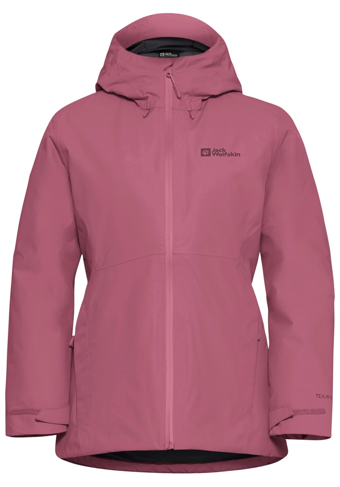 Jack Wolfskin Outdoorjacke »WISPER INS JKT W« mit Kapuze mit TEXAPORE ECOSPHERE, regulierbare Weite, atmungsaktiv, wasserdicht