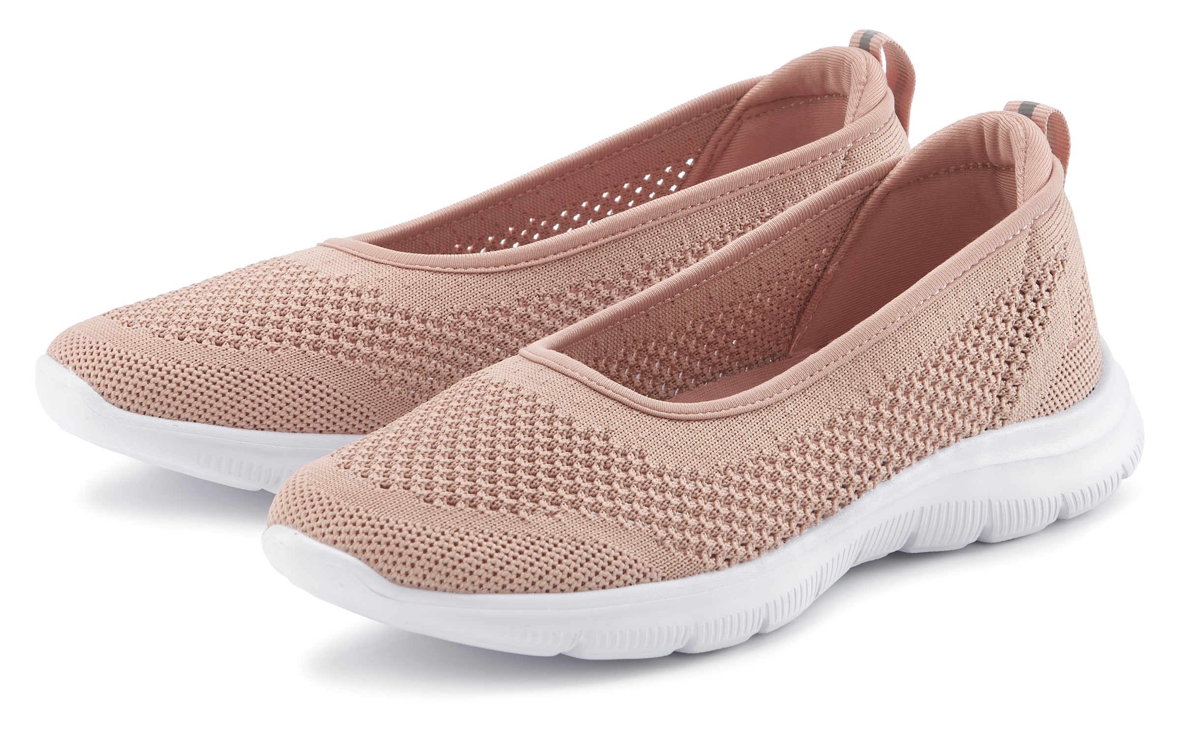 LASCANA Sneaker Ballerinas, ultraleichter Slipper, Freizeitschuh zum Reinschlüpfen VEGAN