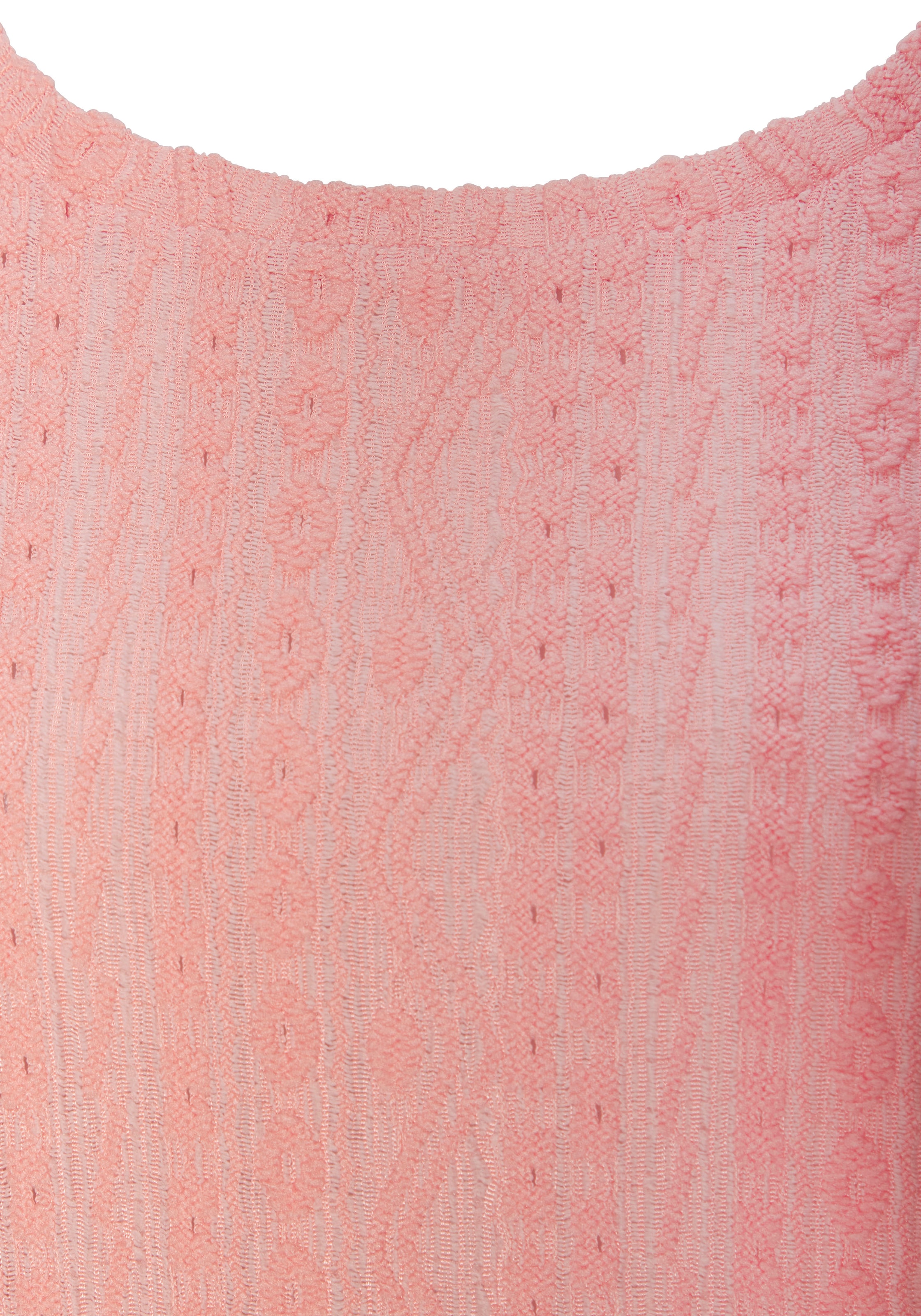 Vivance Kurzarmshirt »mit modischem Jacquard-Muster«, aus pflegeleichter Qualität