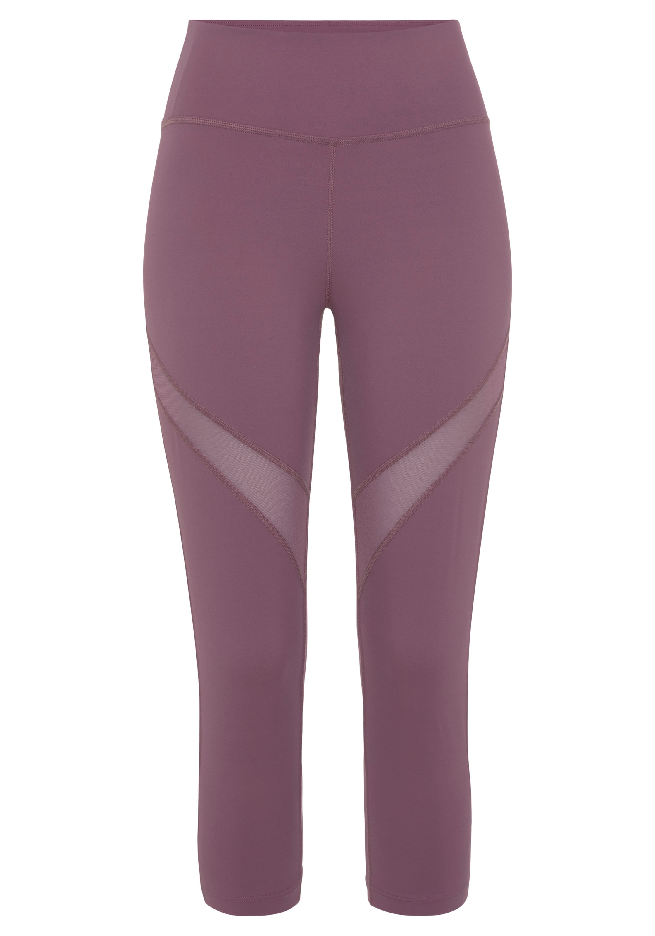 LASCANA ACTIVE Caprileggings »-Sport Capri«, mit kleiner Raffung, Loungewear