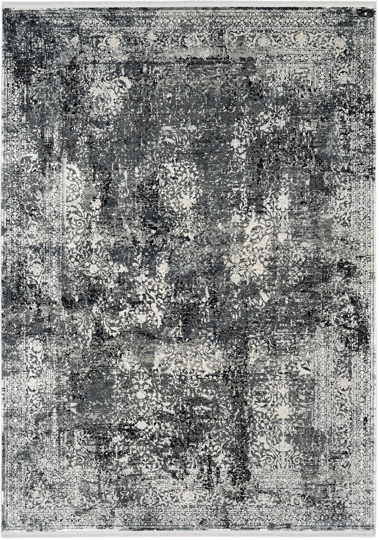 OCI DIE TEPPICHMARKE Teppich »BESTELLER CAVA« rechteckig 8 mm Höhe Glanz Viskose, mit Fransen, Hoch Tief Struktur, Vintage, Wohnzimmer